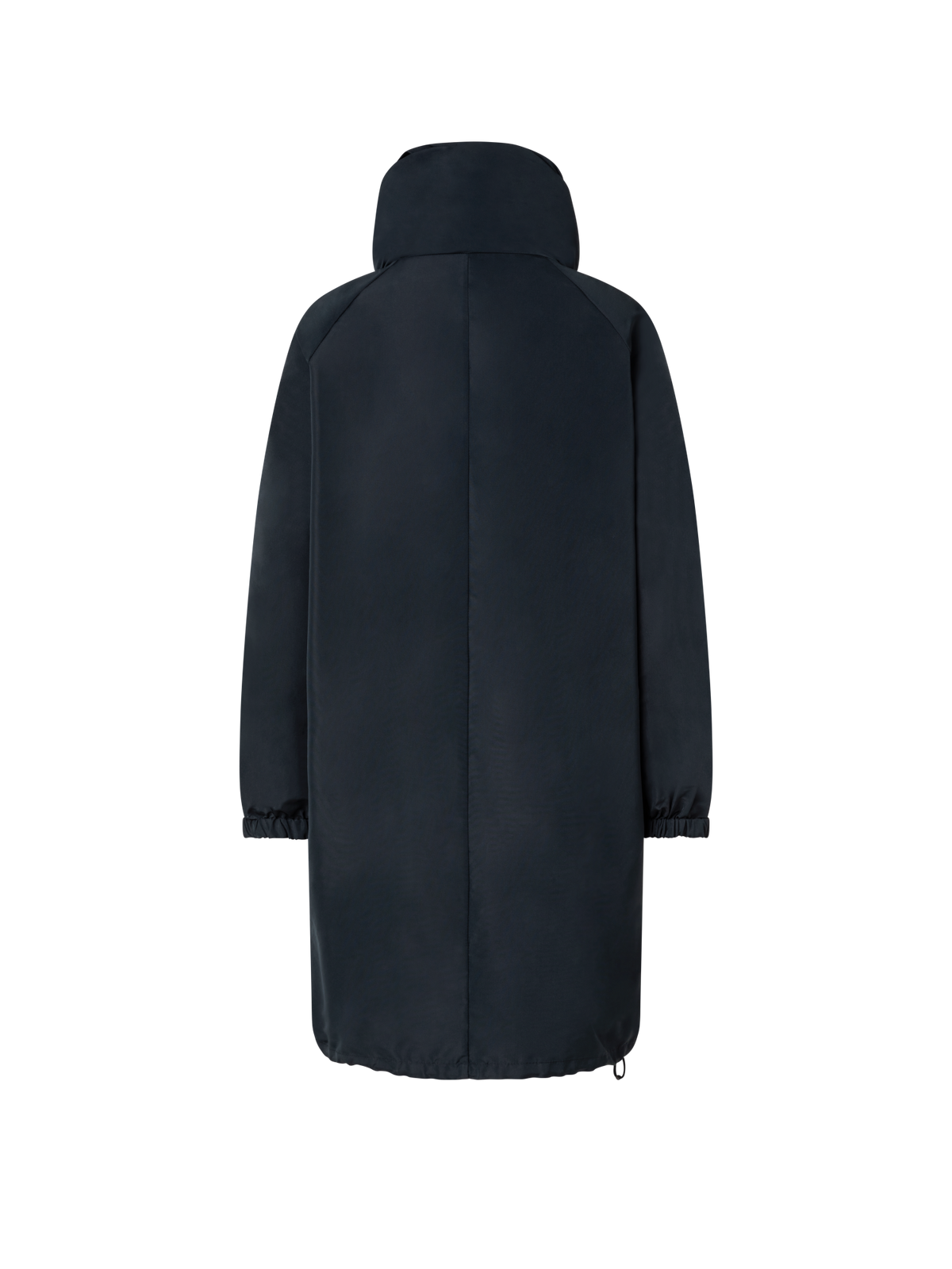 Designer Parka aus wasserabweisendem Seidentaft - Schwarz