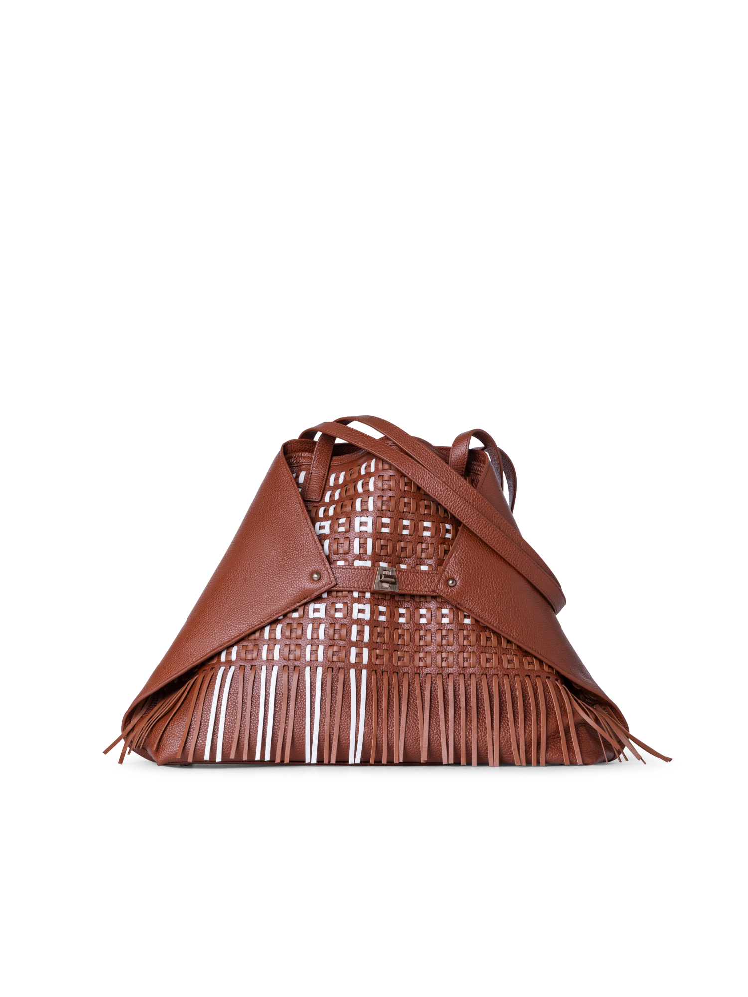 Designer Ai Medium Shoulder Tote - Braun - Bunt