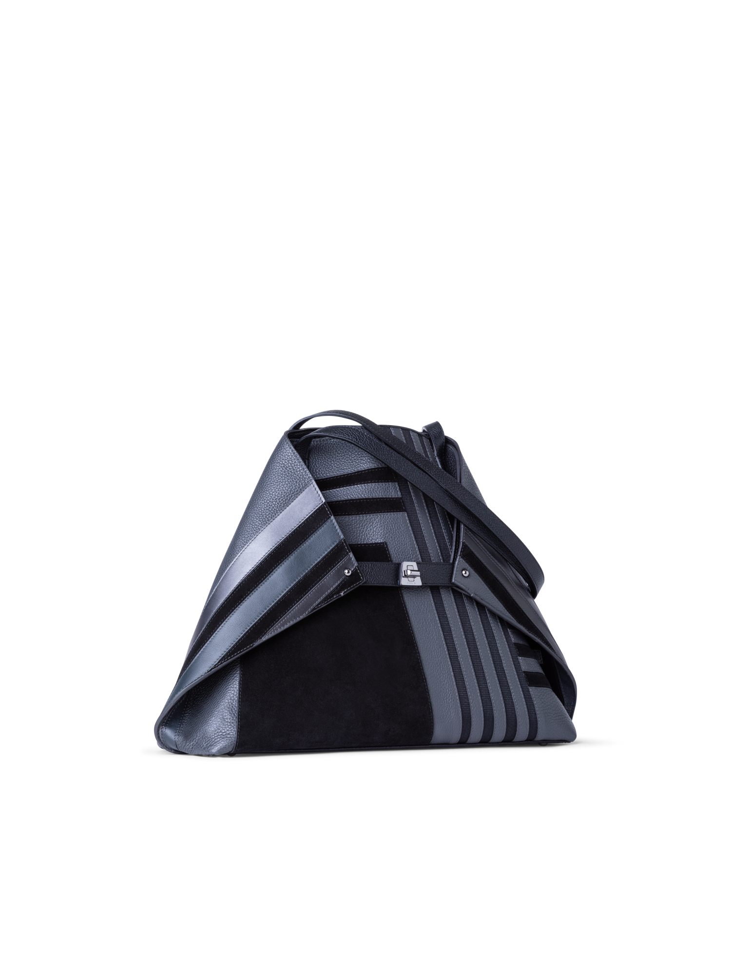 Designer Ai Medium Shoulder Tote - Schwarz - Grau - Bunt