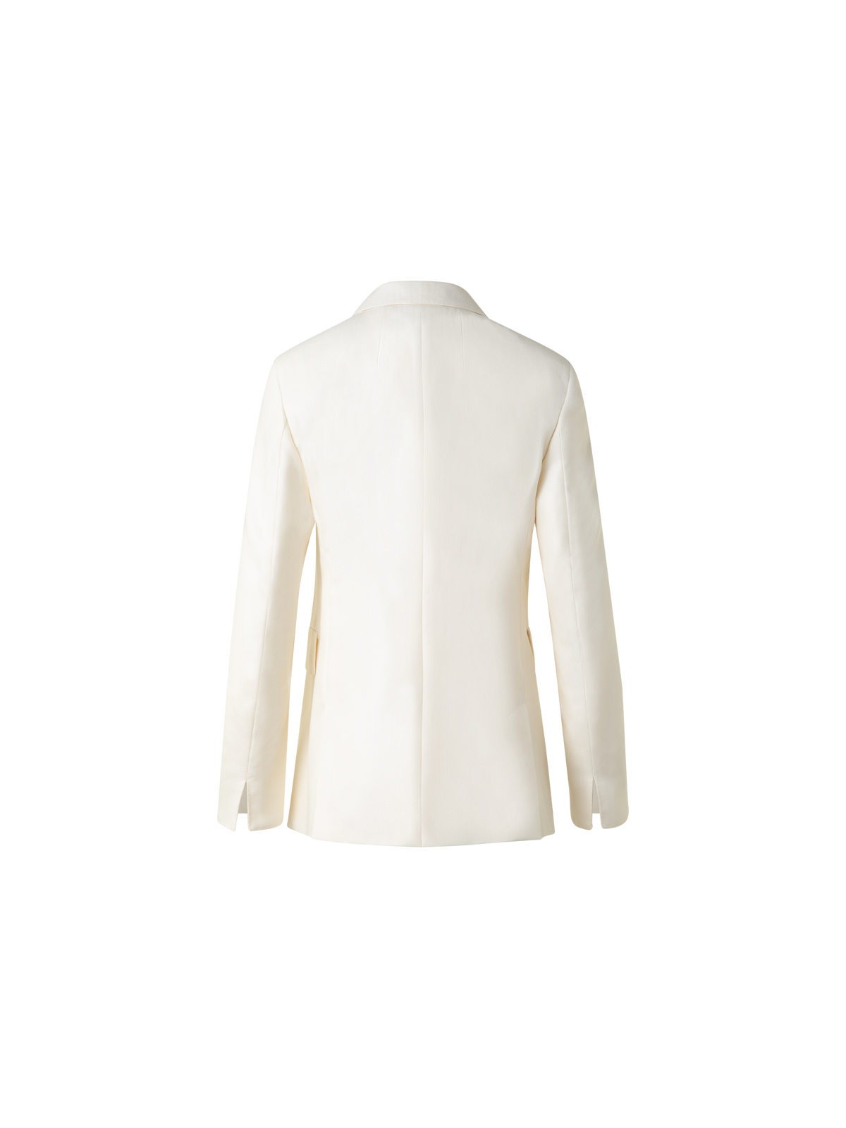 Designer Einreihiger Kaschmirblazer - Ecru - Weiss