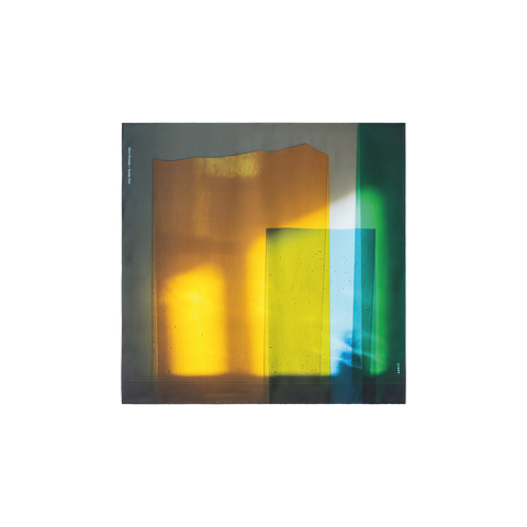 Schal aus Seide mit Mimosa Liquid Light Druck