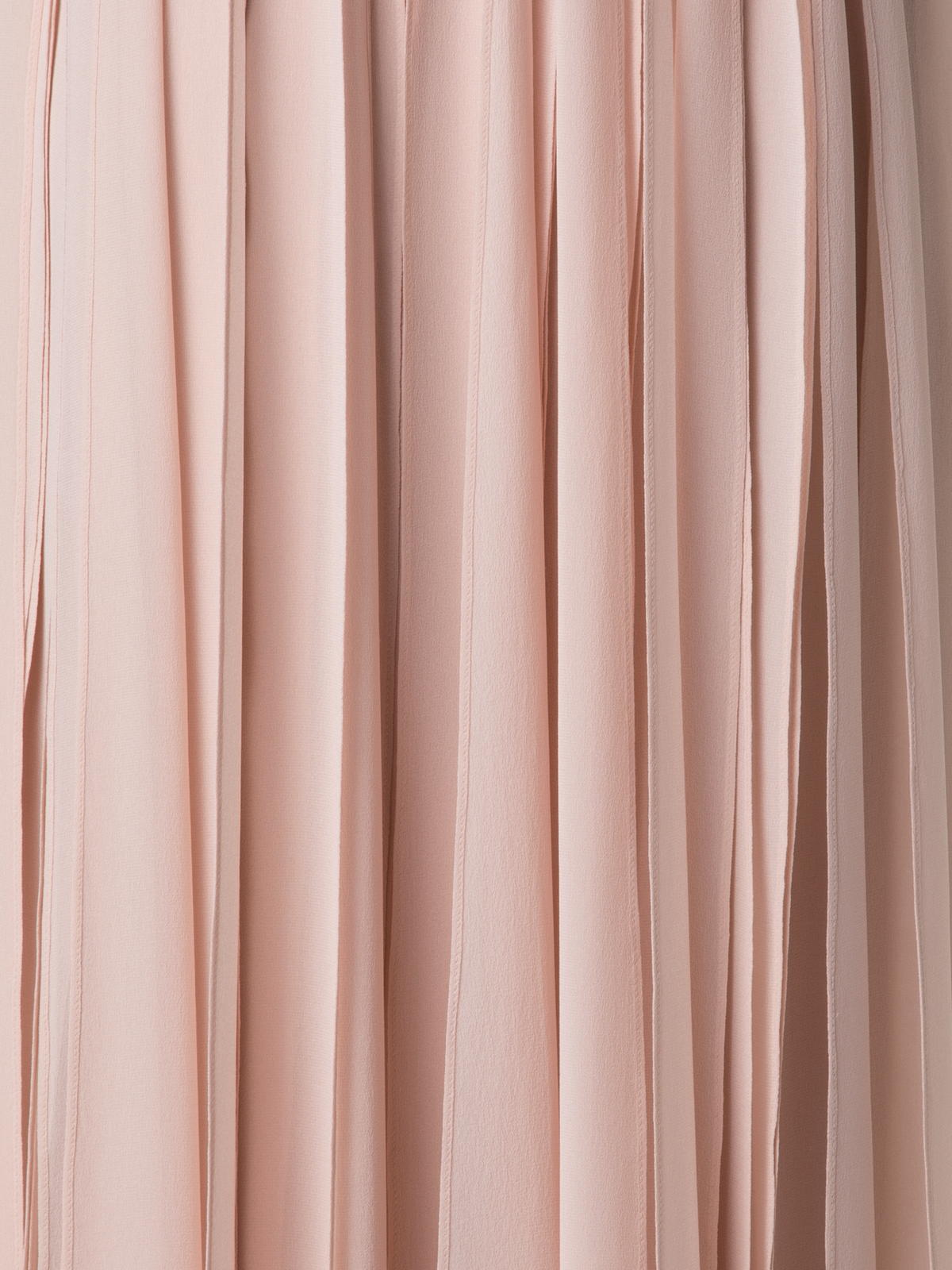 Designer Langes Seiden-Abendkleid mit Korsage - Beige