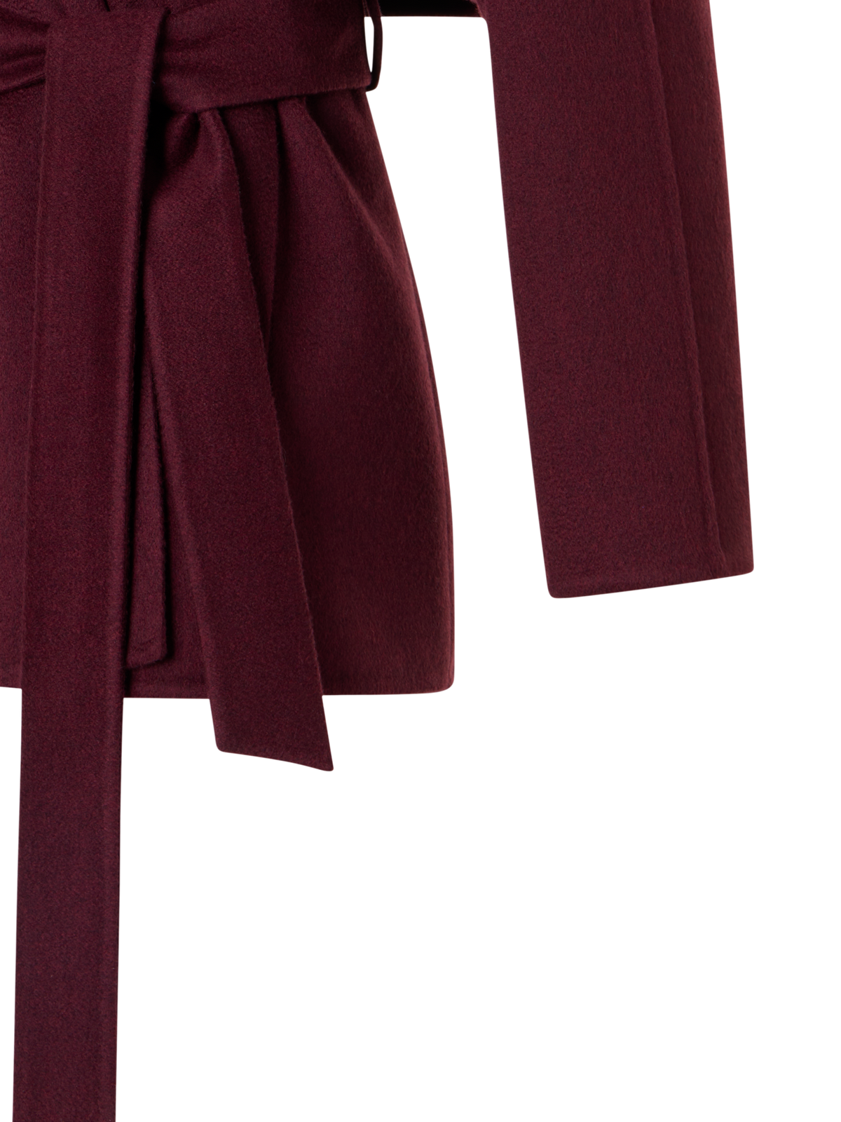 Designer Kurzer Kaschmir Duo Mantel mit abnehmbarem Bolero - Rot