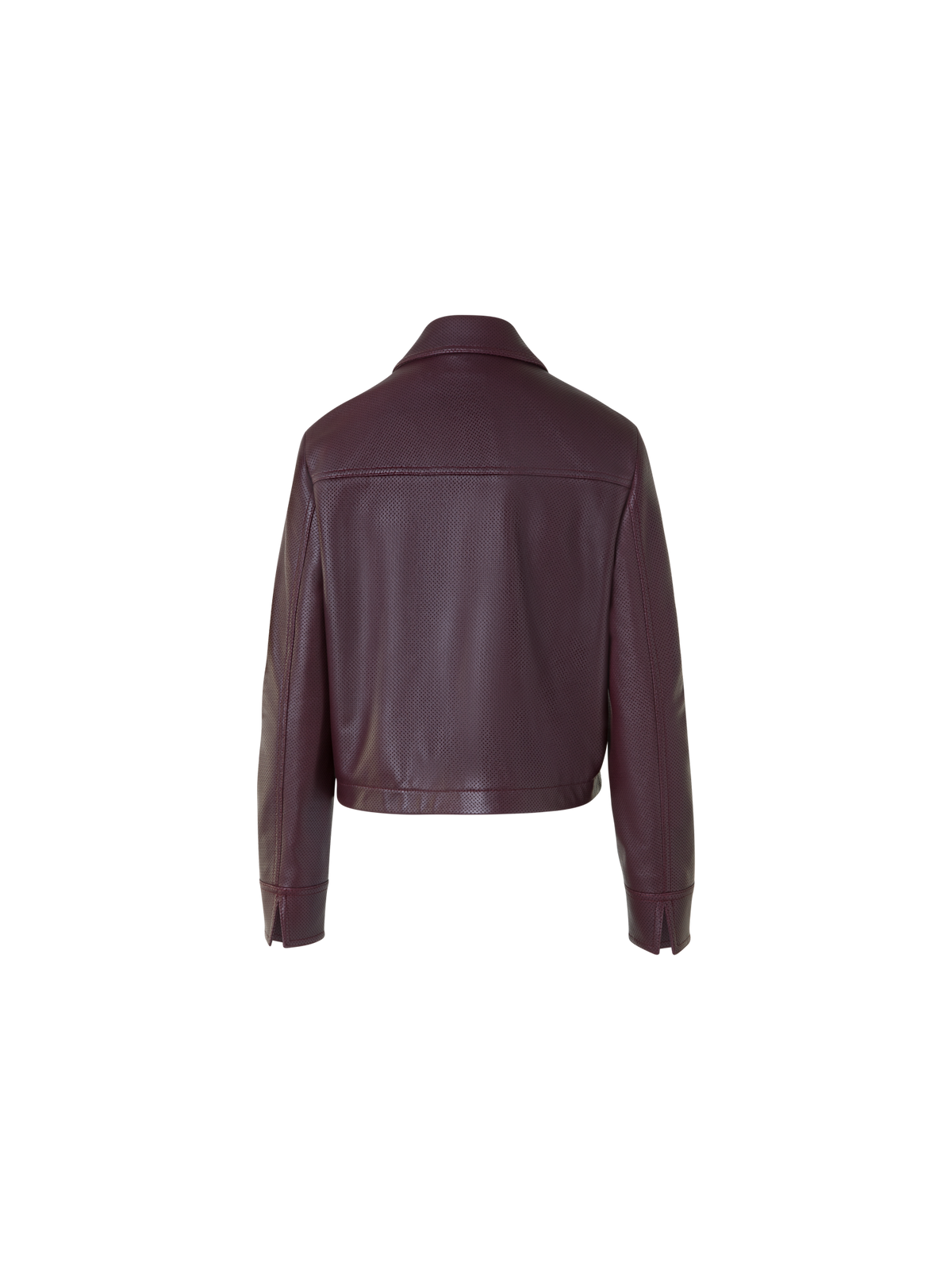 Designer Kurze Pin Dot Lederjacke - Violett - Rot