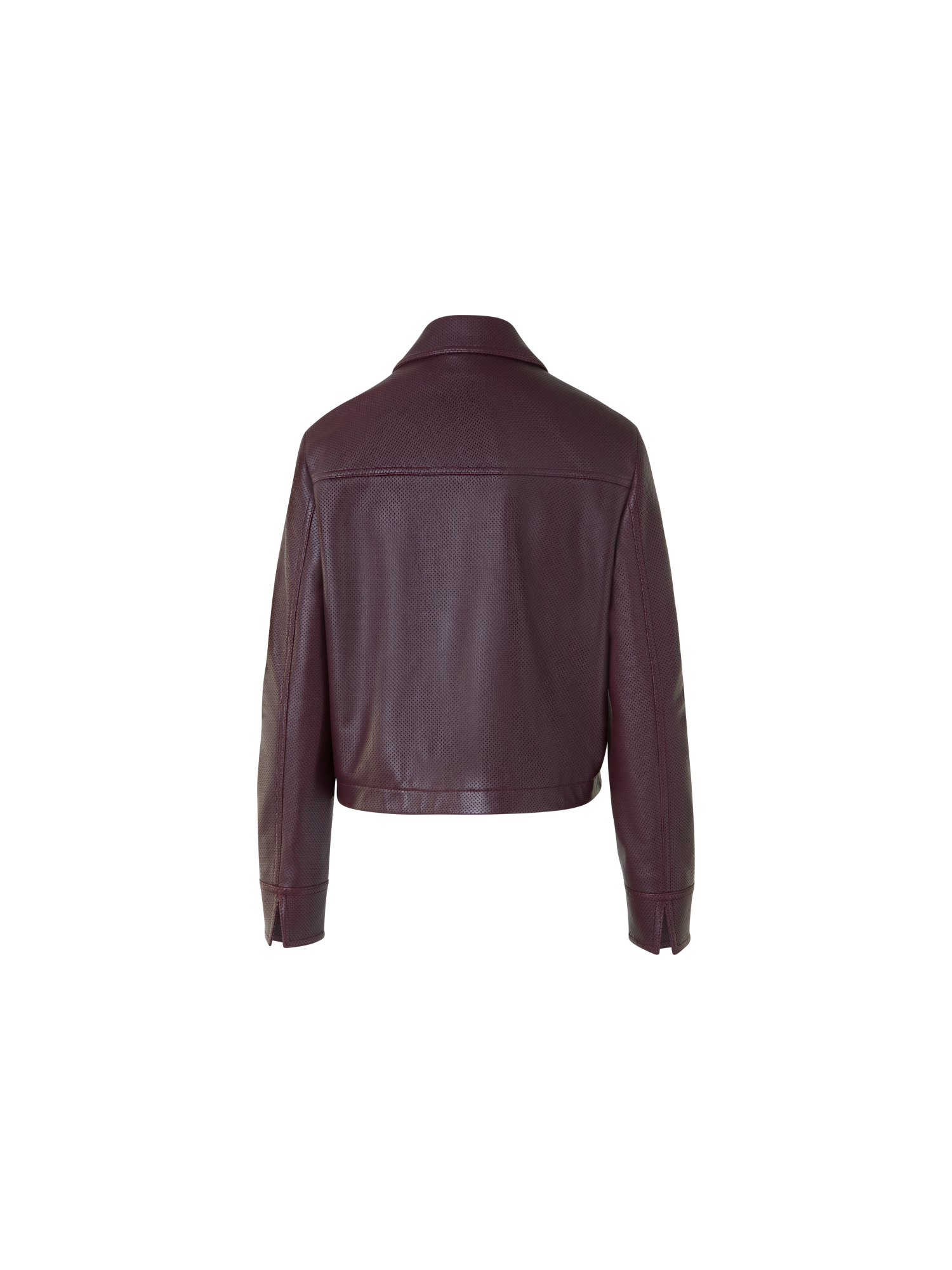 Designer Kurze Pin Dot Lederjacke - Violett - Rot