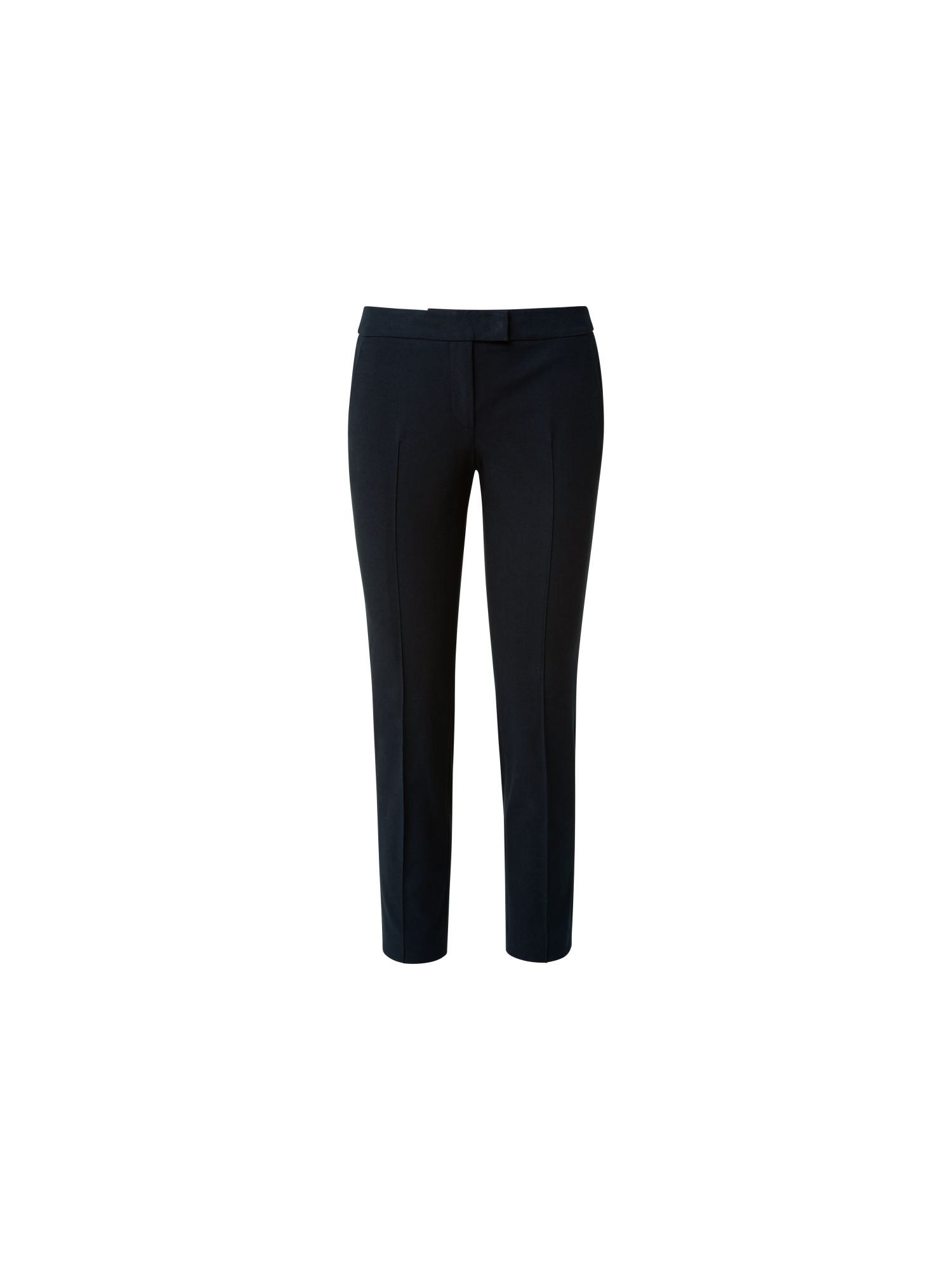 Designer Cropped Slim-Fit Hose aus Baumwolle - Dunkelblau - Blau