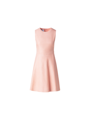 Designer Seiden-Cocktailkleid mit A-Linien-Rock - Orange
