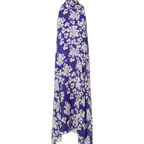 Sleeveless Papercut Flower Midi Dress
