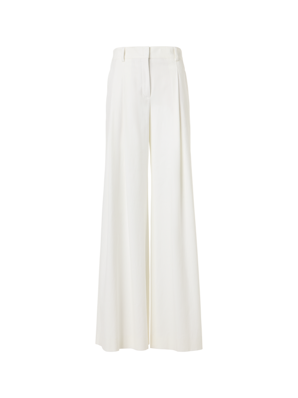 Designer Cassie Hose aus Denim Baumwoll-Stretch  - Ecru - Weiss