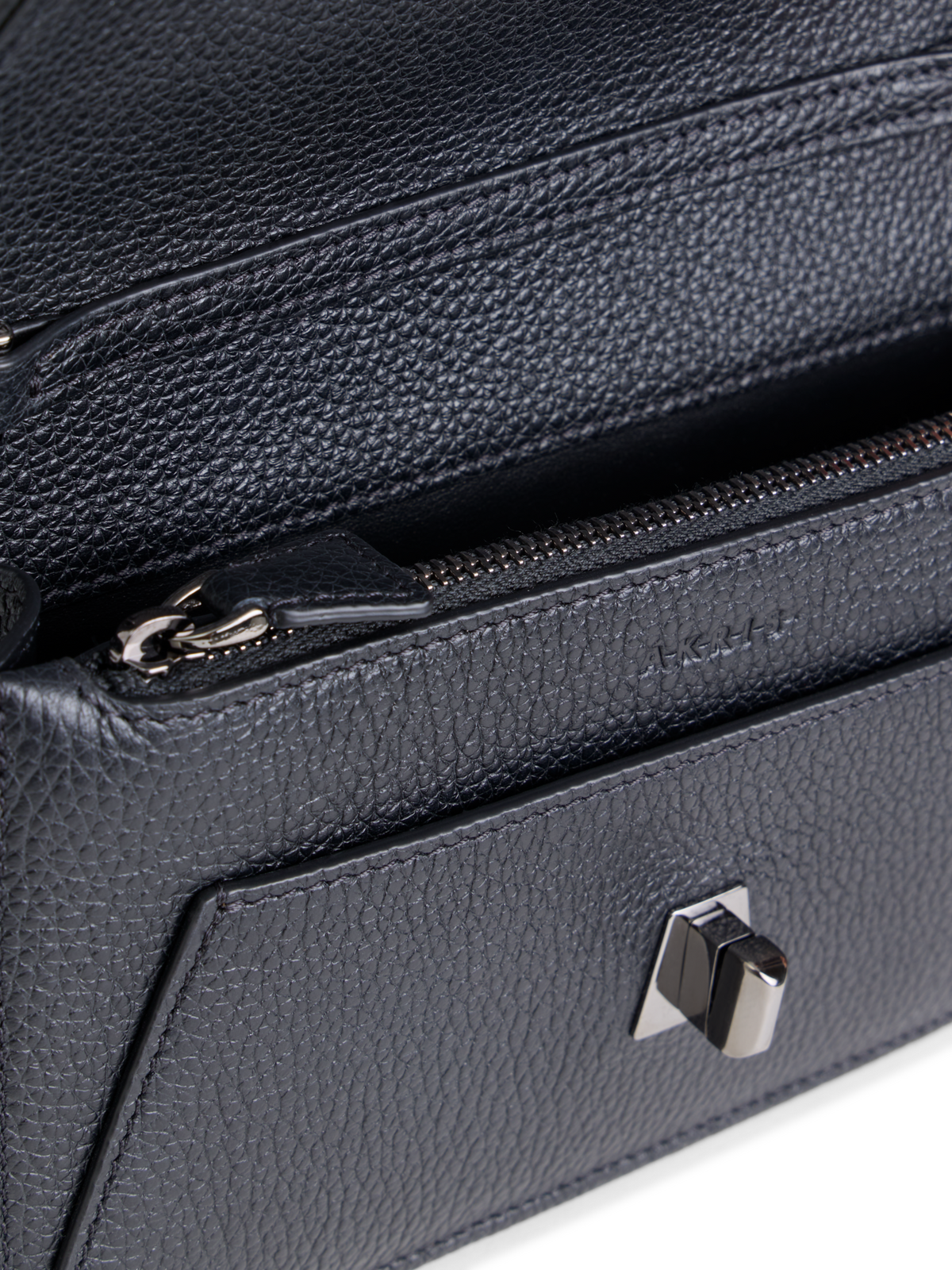 Designer Anouk Envelope Clutch mit Rosshaar-Überschlag - Schwarz