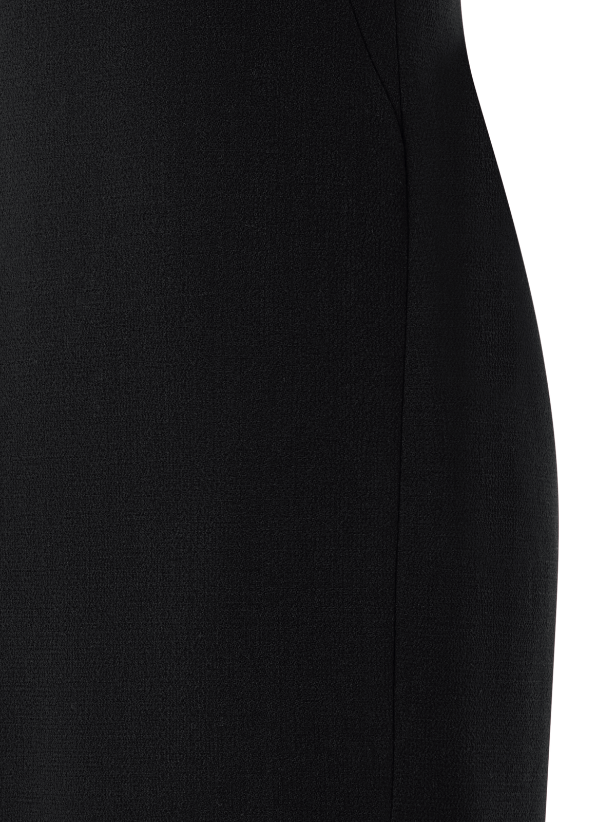 Designer Etuikleid aus Woll-Crêpe-Double-Face - Schwarz