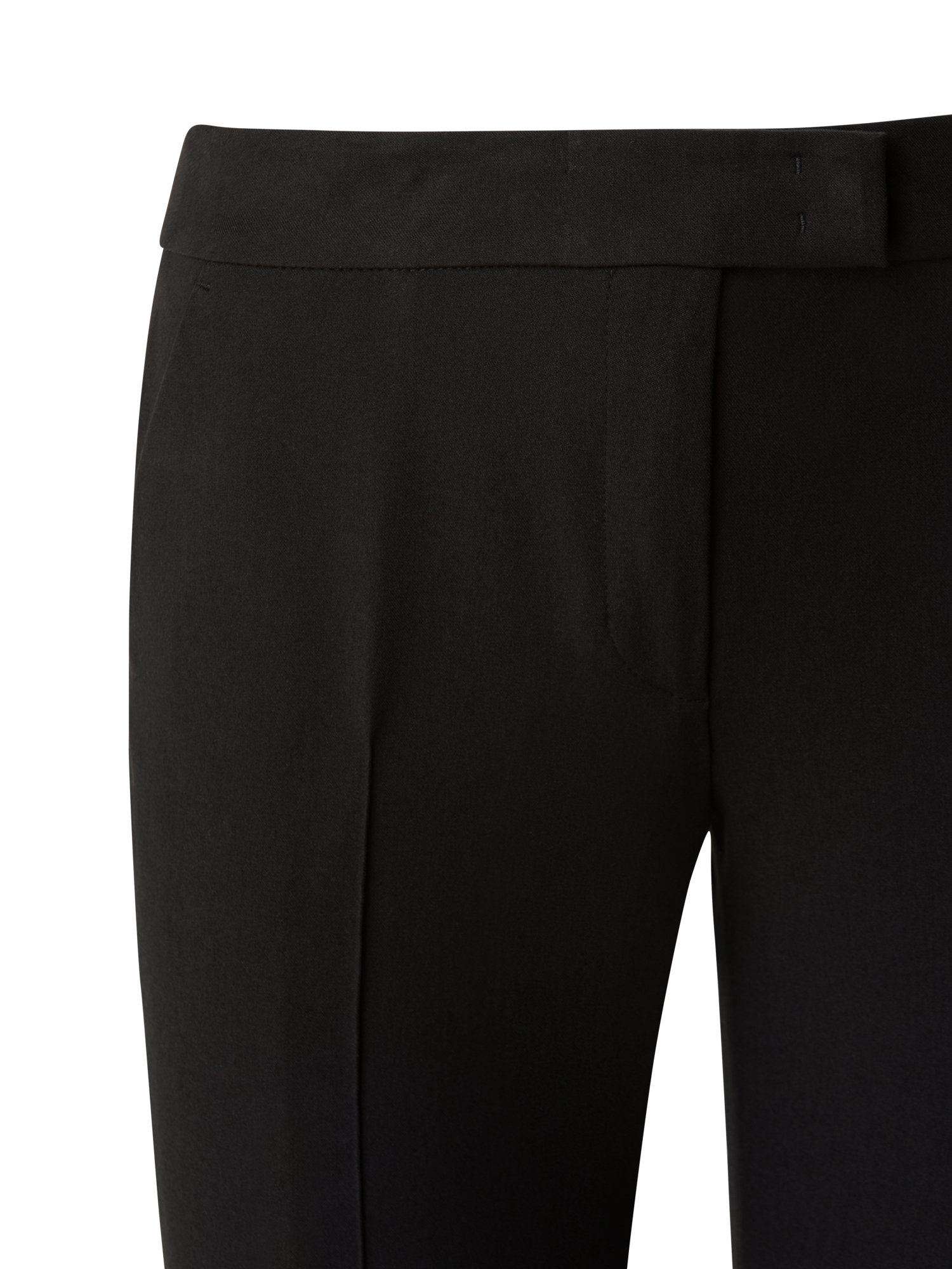 Designer Cropped Slim-Fit Hose aus Baumwolle - Schwarz