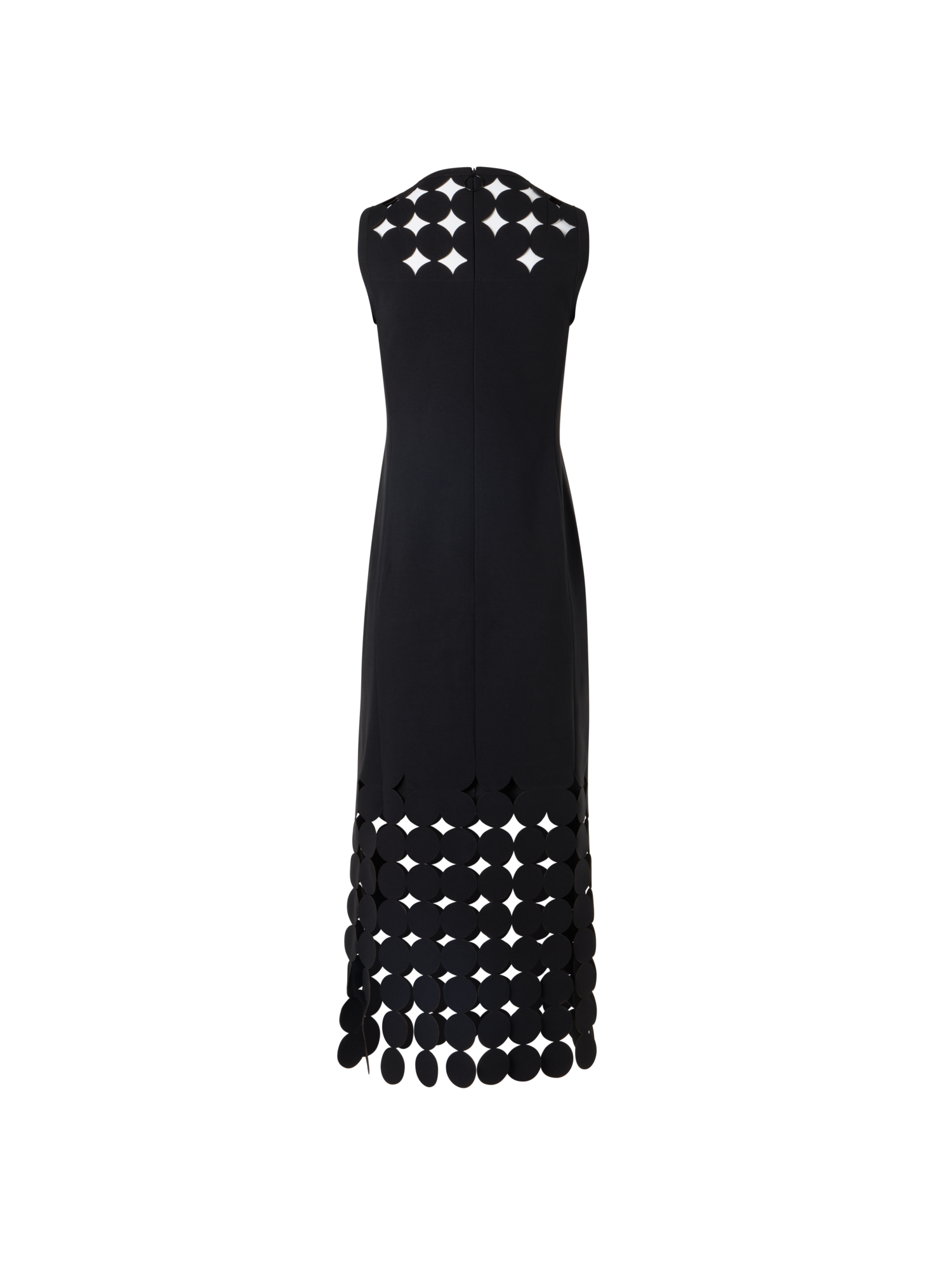 Designer Jerseykleid mit Cut-out Detail - Schwarz