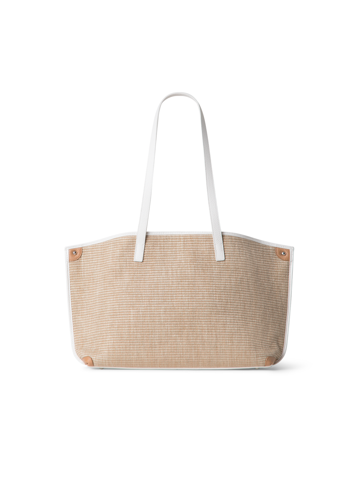 Designer Ai Small Shoulder Tote - Bunt - Beige - Weiss