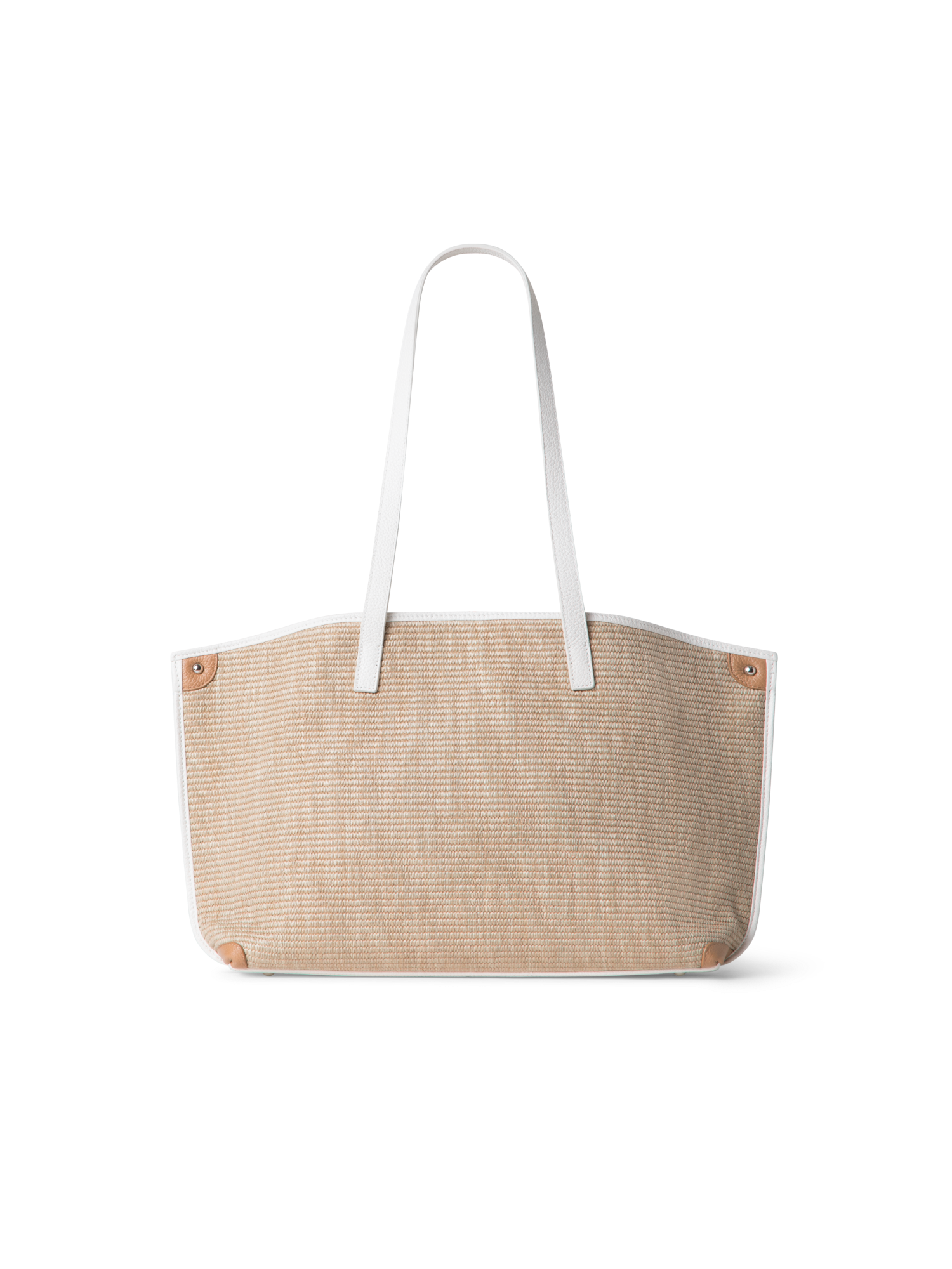 Designer Ai Small Shoulder Tote - Bunt - Beige - Weiss