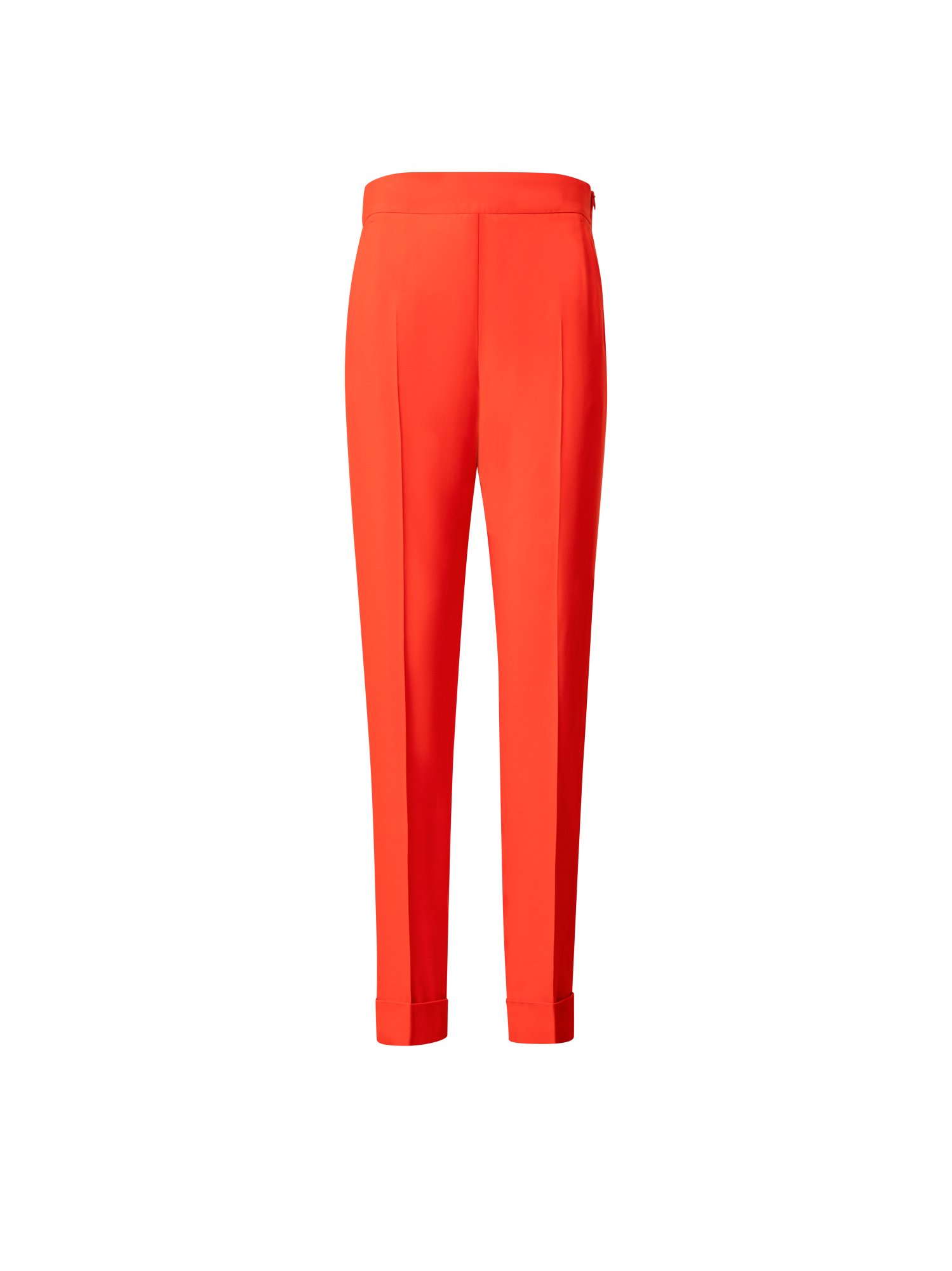 Designer Tapered Hose aus Crêpe - Rot