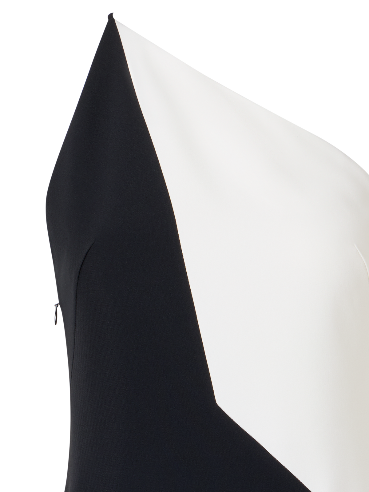 Designer One-Shoulder-Midikleid mit offenem Rücken - Bunt