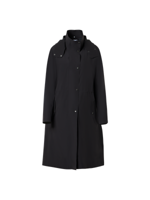 Designer Wasserabweisender, taillierter Techno-Parka - Schwarz