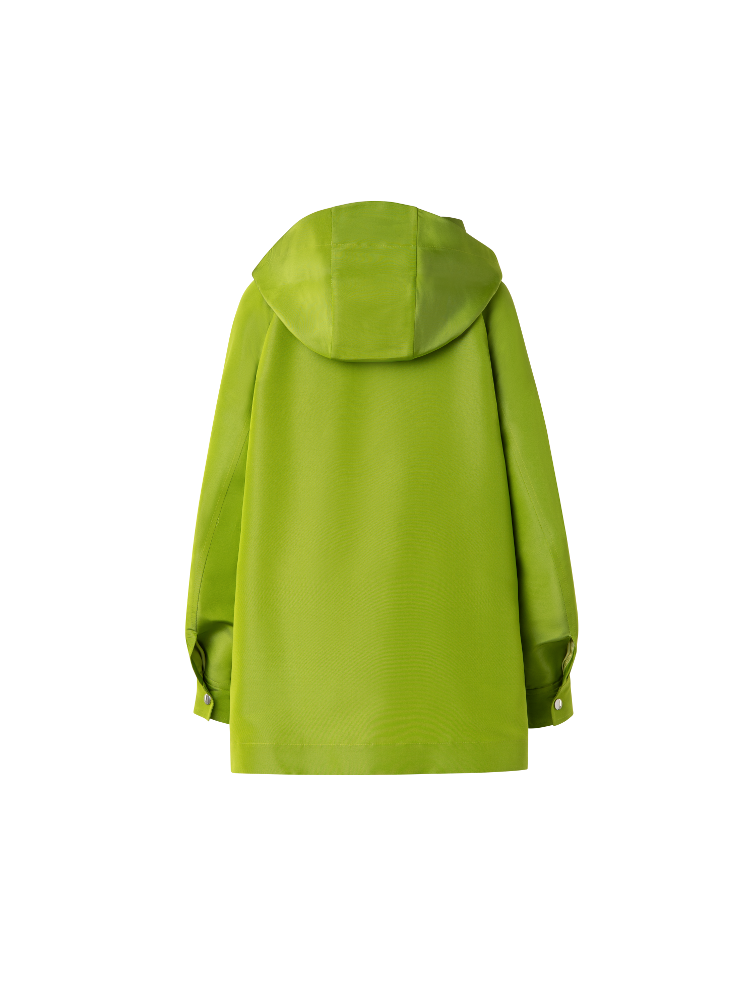 Designer Wasserfester Oversize-Seiden-Parka - Grün