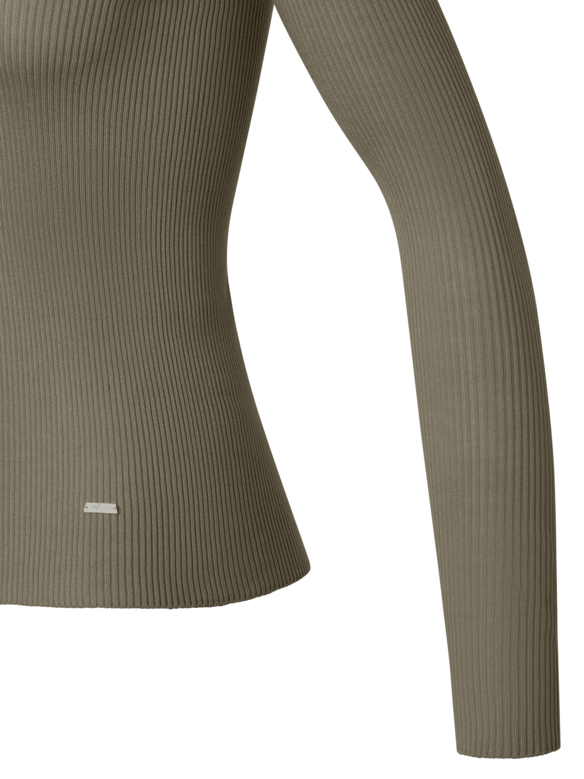 Designer Taillierter nahtloser Strickpullover aus Seidenbaumwolle