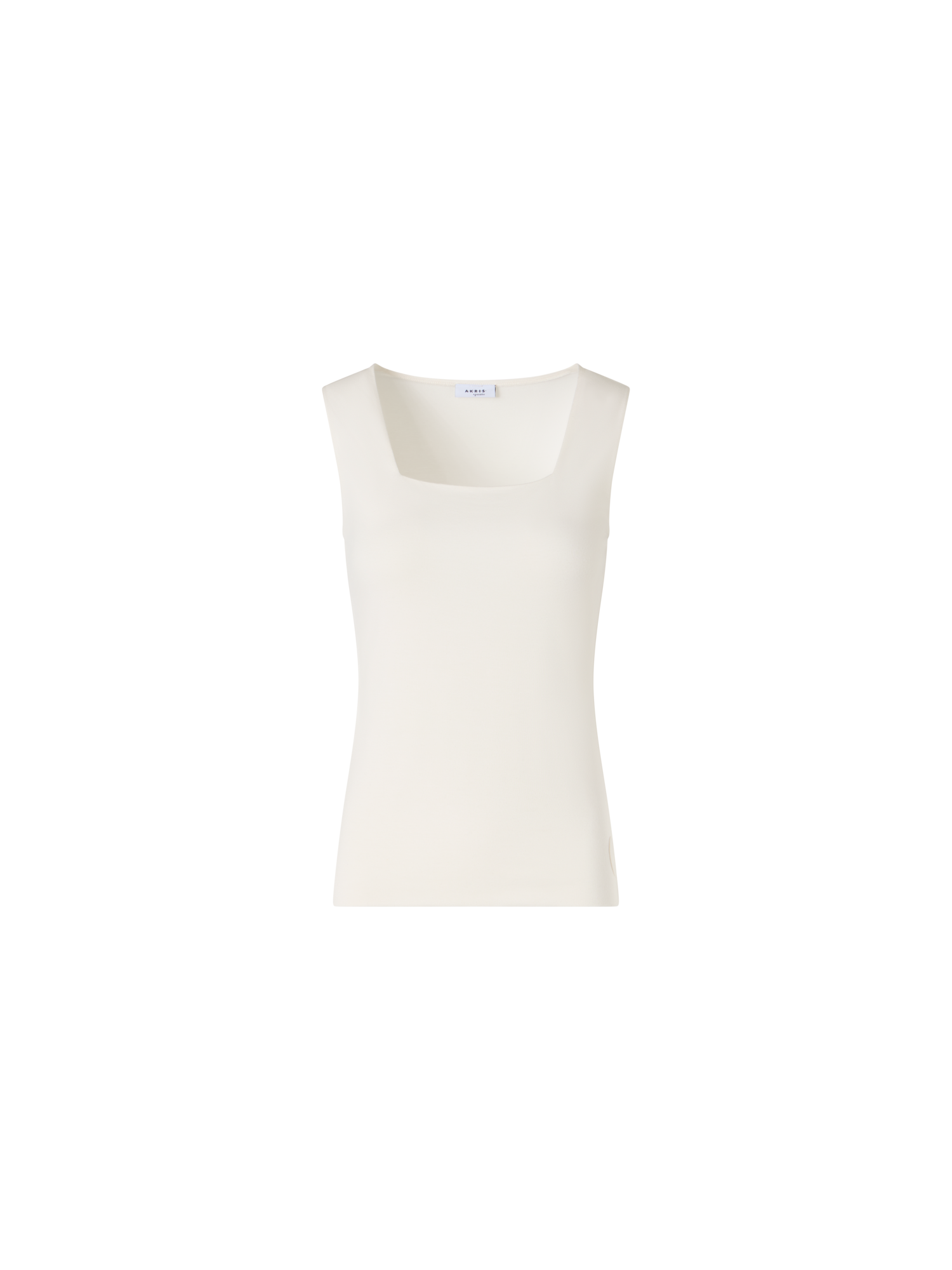 Designer Ärmelloses Top mit Signature Dot Applikation - Ecru