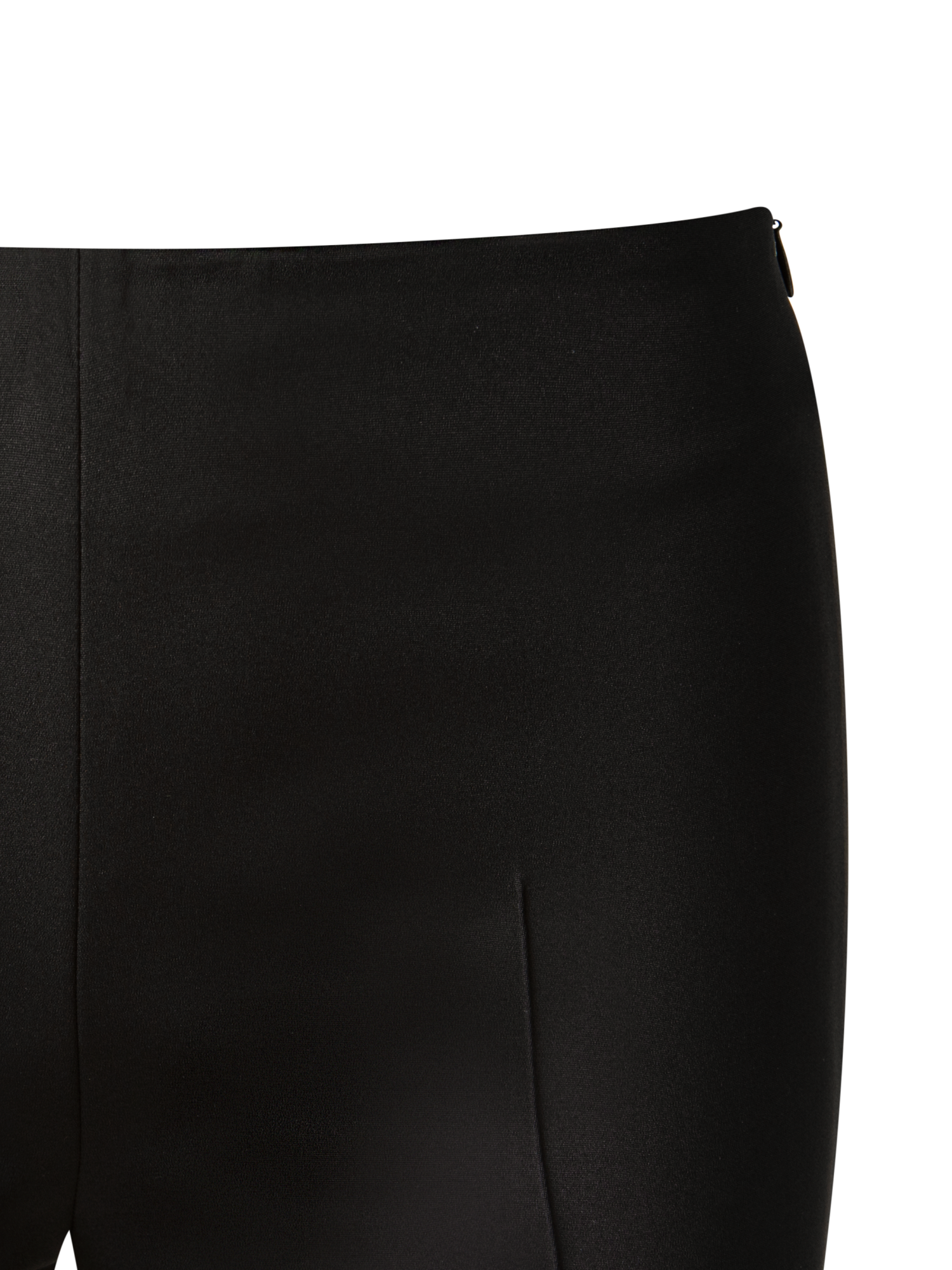 Designer Slim Hose aus Seiden-Stretch-Crêpe - Schwarz