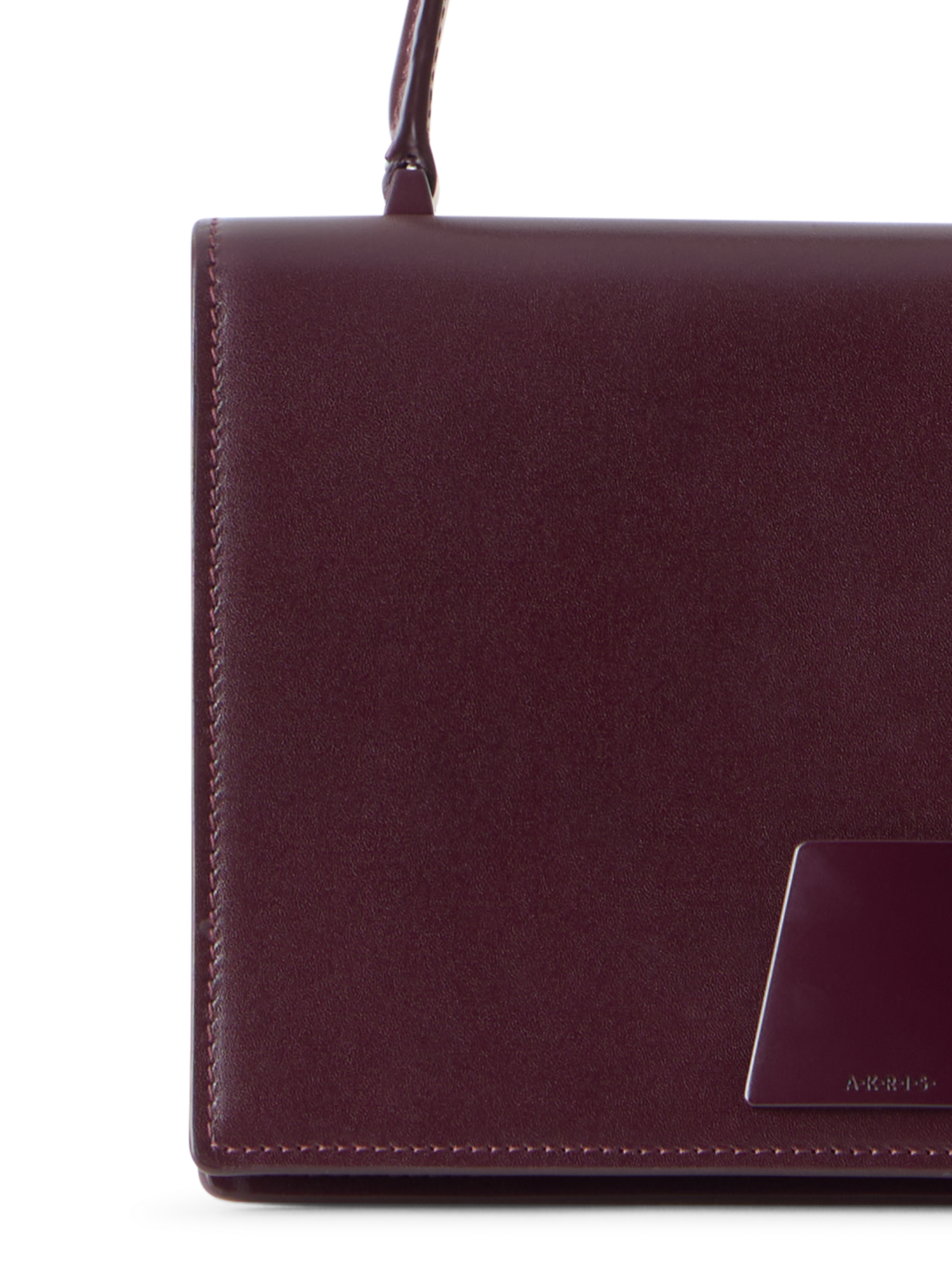 Designer Alice Small Henkeltasche aus Kalbsleder - Weinrot