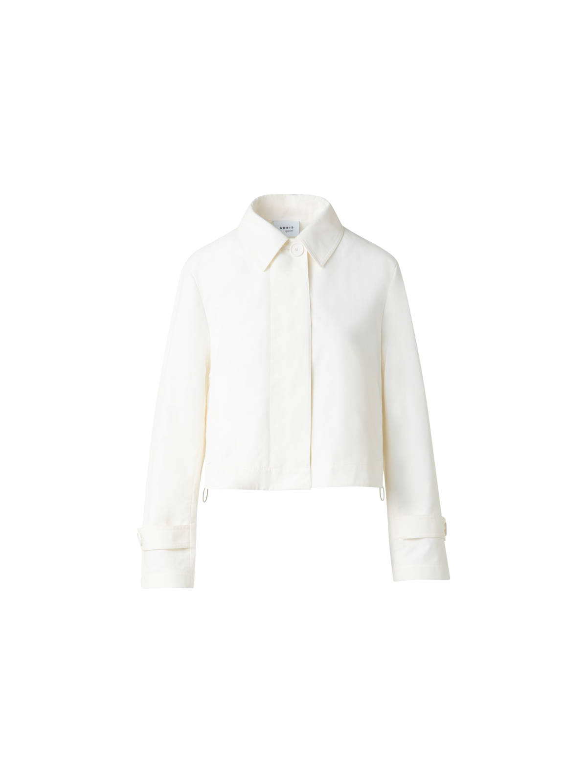 Designer Wasserabweisender Parka aus Baumwollmischung - Ecru - Weiss