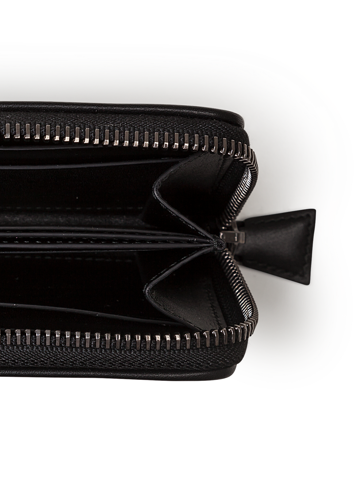 Designer Small Zip Wallet - Schwarz