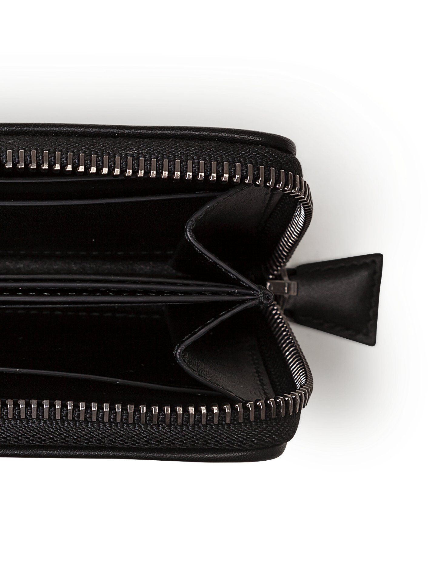 Designer Small Zip Wallet - Schwarz