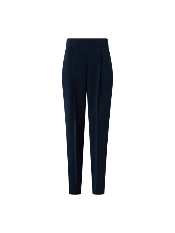 Designer Casual Hose aus Signature Lasercut - Dunkelblau - Blau
