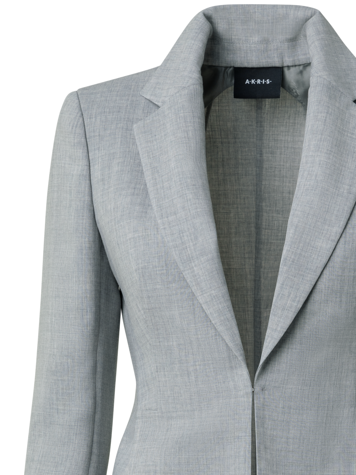 Designer Blazer aus Woll-Doubleface - Grau