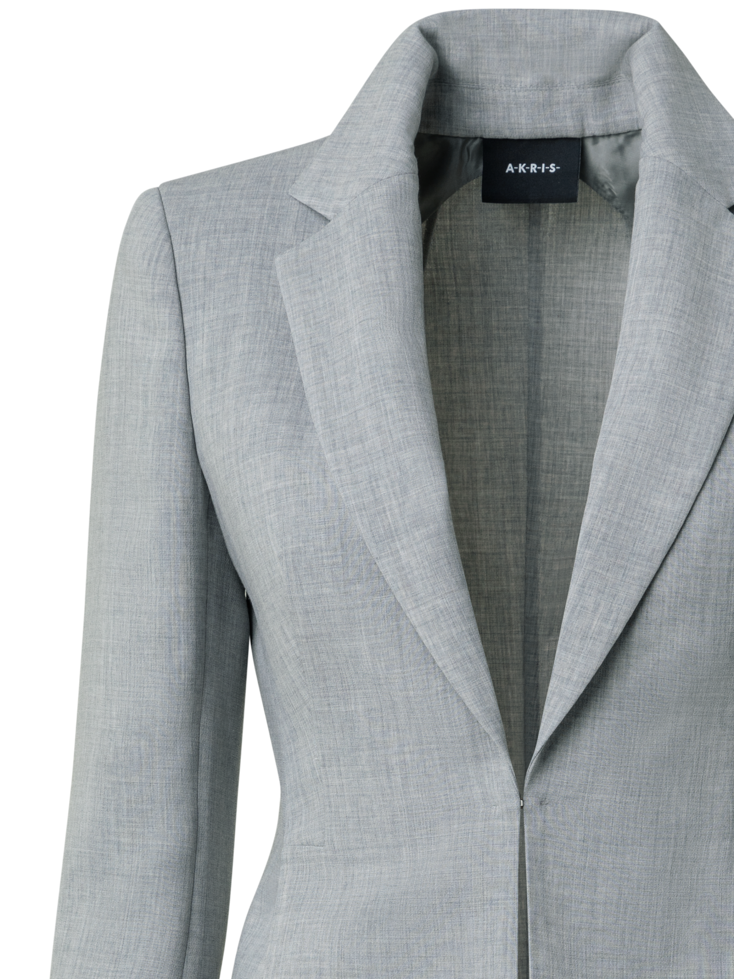 Designer Blazer aus Woll-Doubleface - Grau