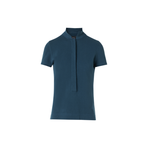 Fitted Cotton Piqué Polo Shirt