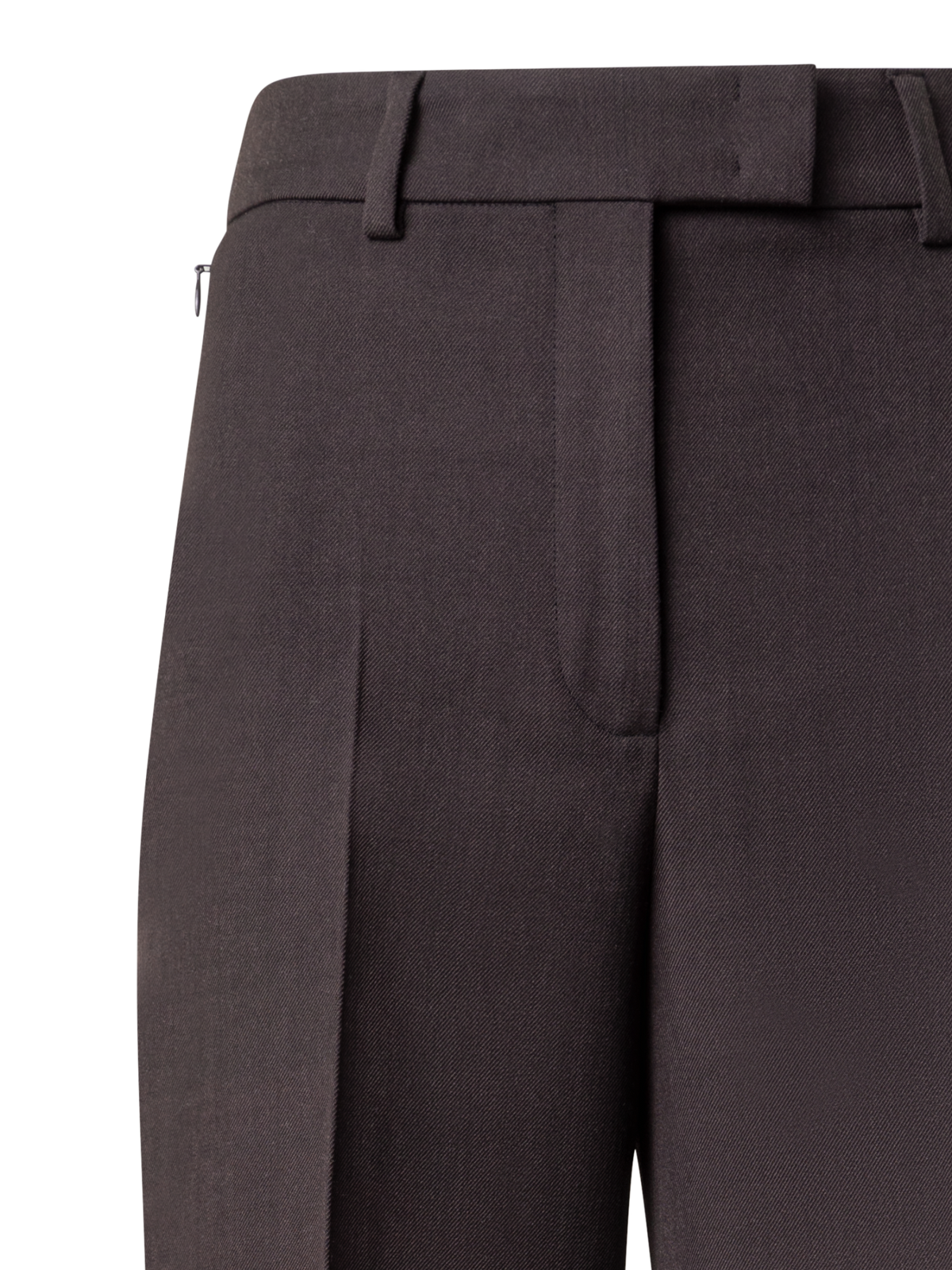 Designer Weite Hose aus Doubleface mit Mocca Loop Druck - Braun - Bunt