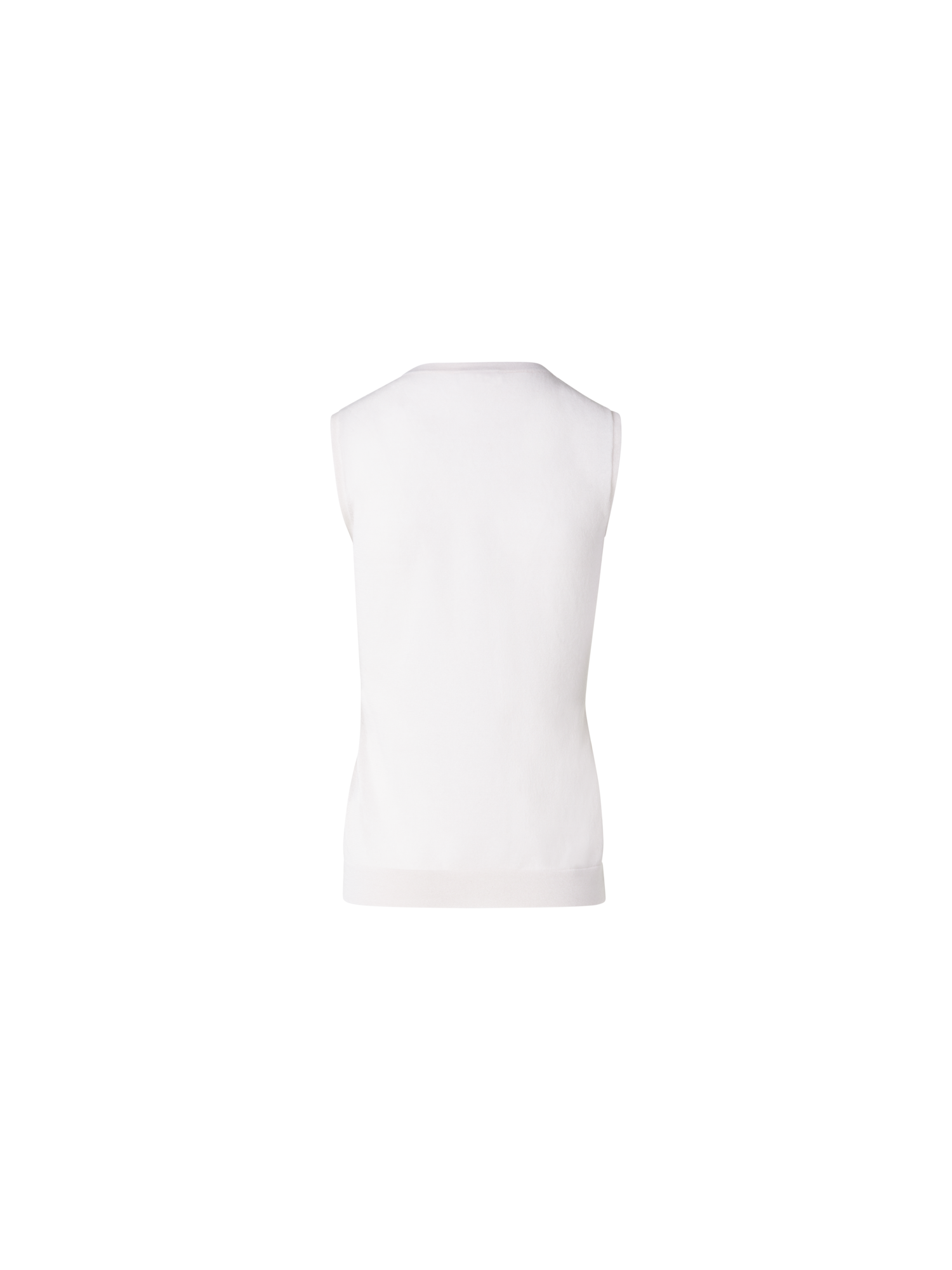 Designer Strickoberteil aus Stretch-Baumwolle - Grau - Beige