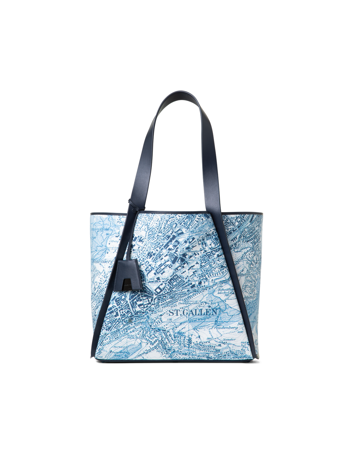 Designer Alex Medium Tote - Blau - Bunt