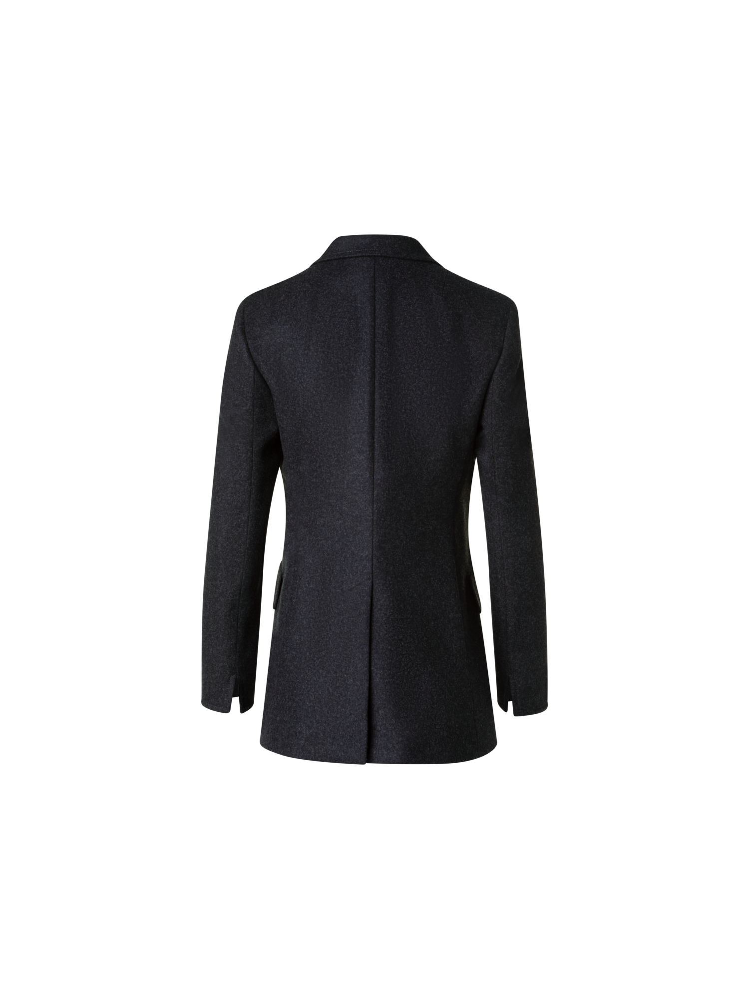 Designer Winterlicher Wollflanell Blazer - Grau