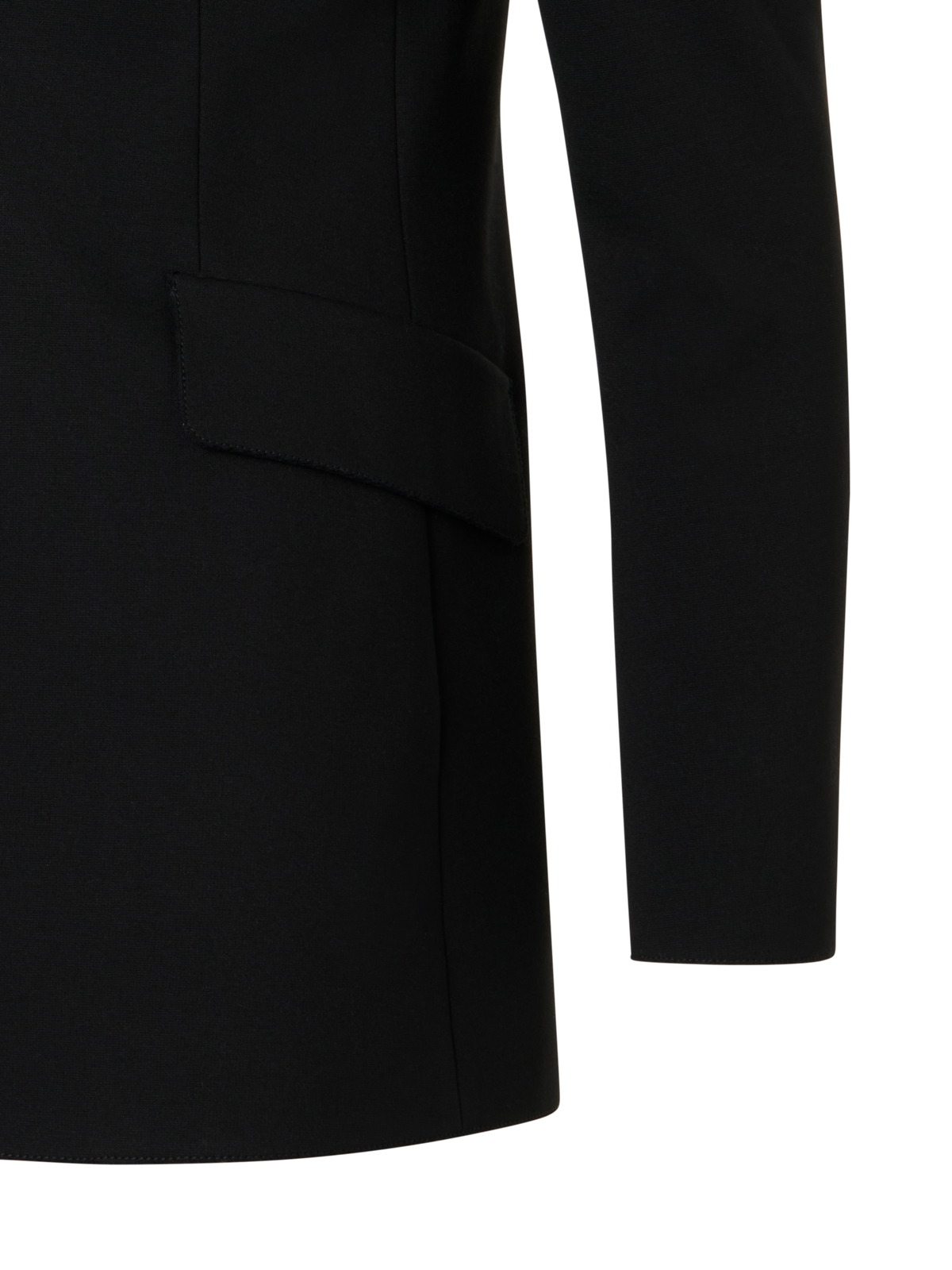 Designer Charakteristischer Viskose-Jersey-Blazer - Schwarz