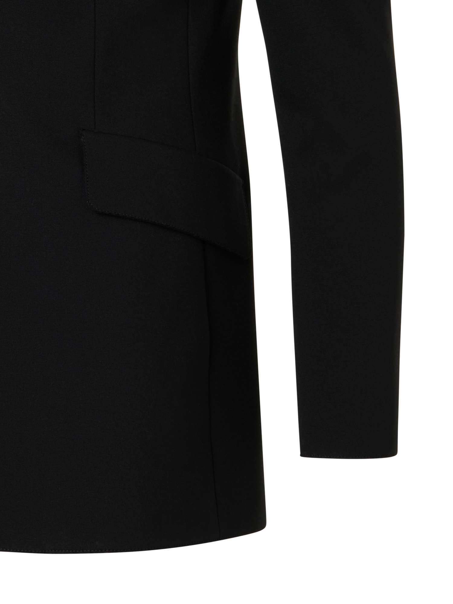 Designer Charakteristischer Viskose-Jersey-Blazer - Schwarz