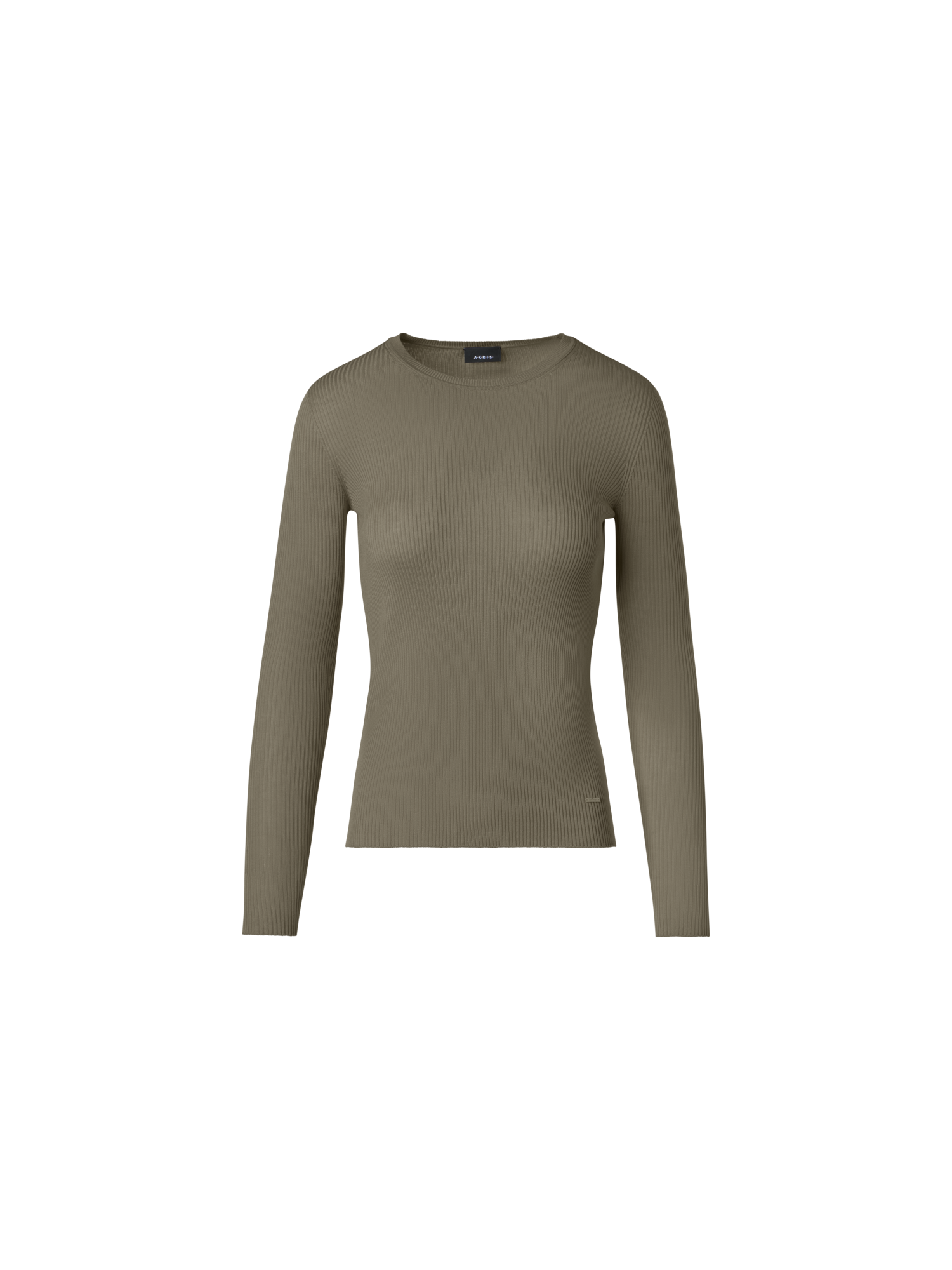 Designer Taillierter nahtloser Strickpullover aus Seidenbaumwolle