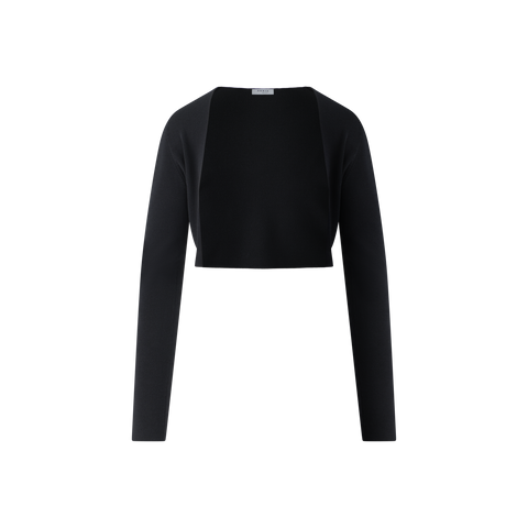 Cropped Bolero-Cardigan aus Merinowolle