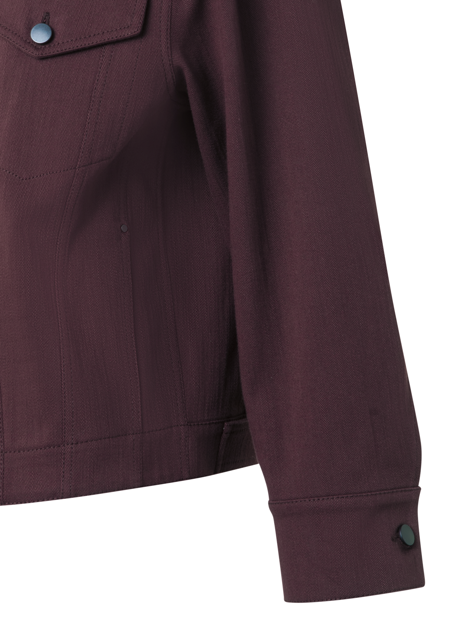 Designer Oversize Denimjacke aus Baumwolle - Violett - Rot