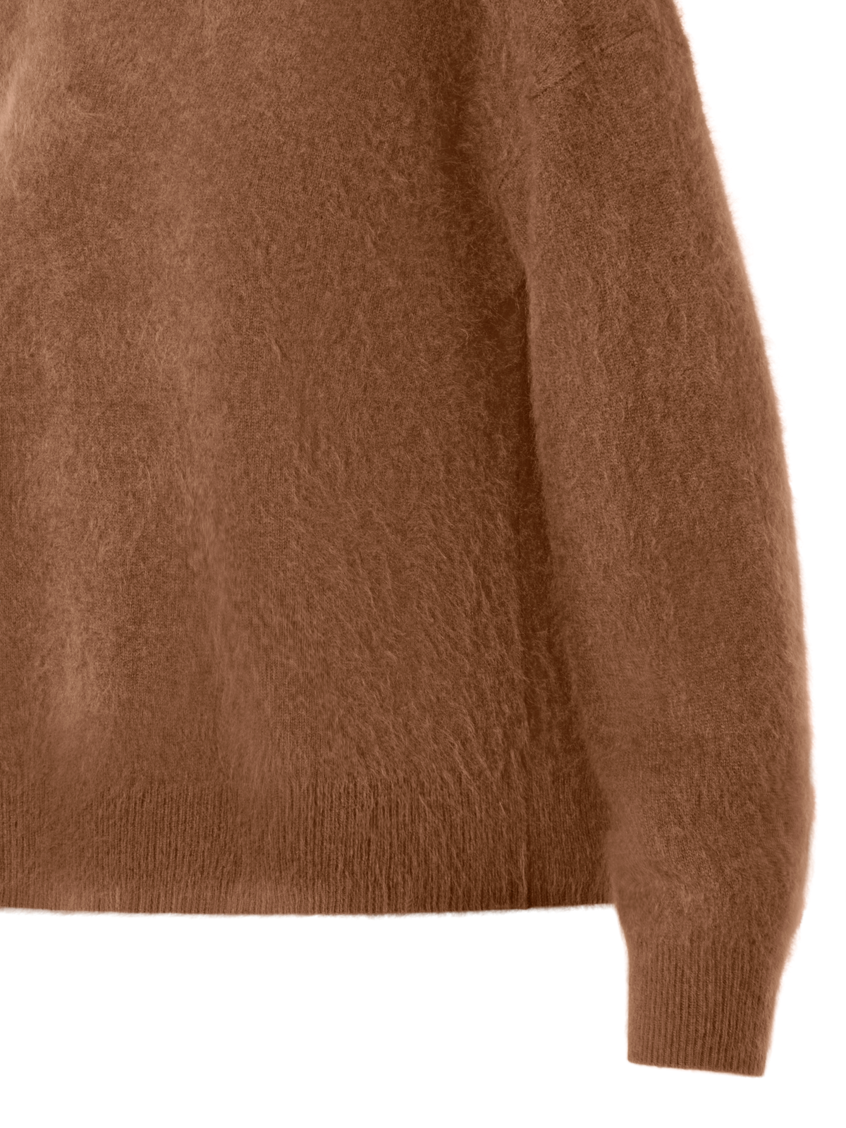 Designer Wolken-Kaschmir-Strickpullover - Braun