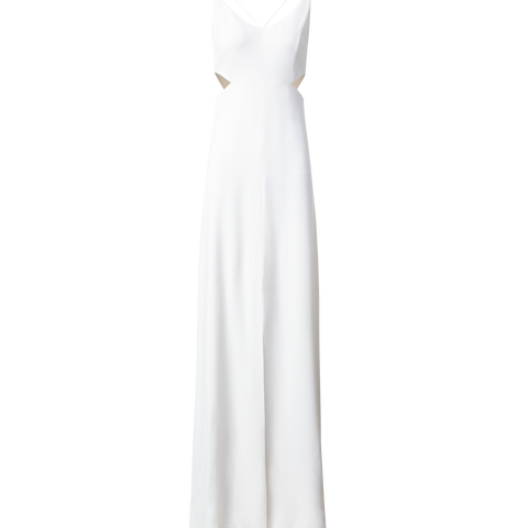 Langes Abendkleid mit seitlichen Ausschnitten