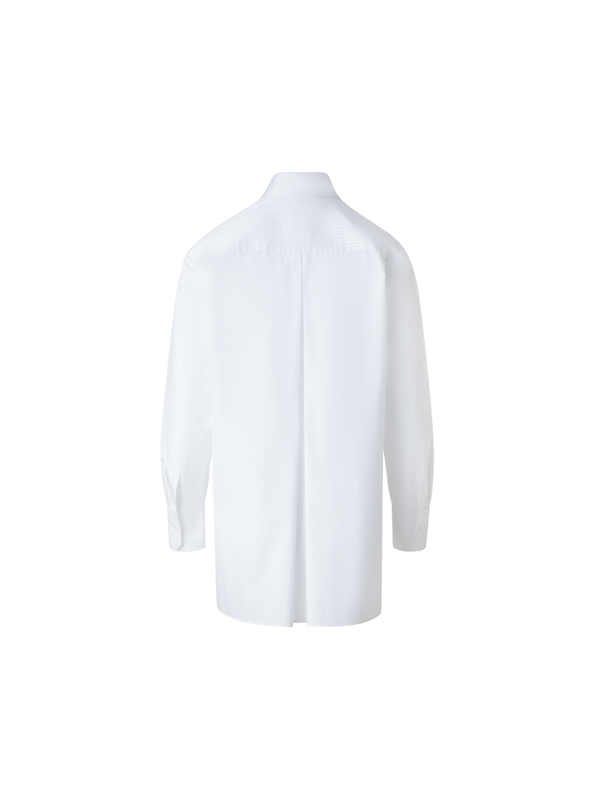 Designer Oversize Baumwoll-Hemd - Weiss