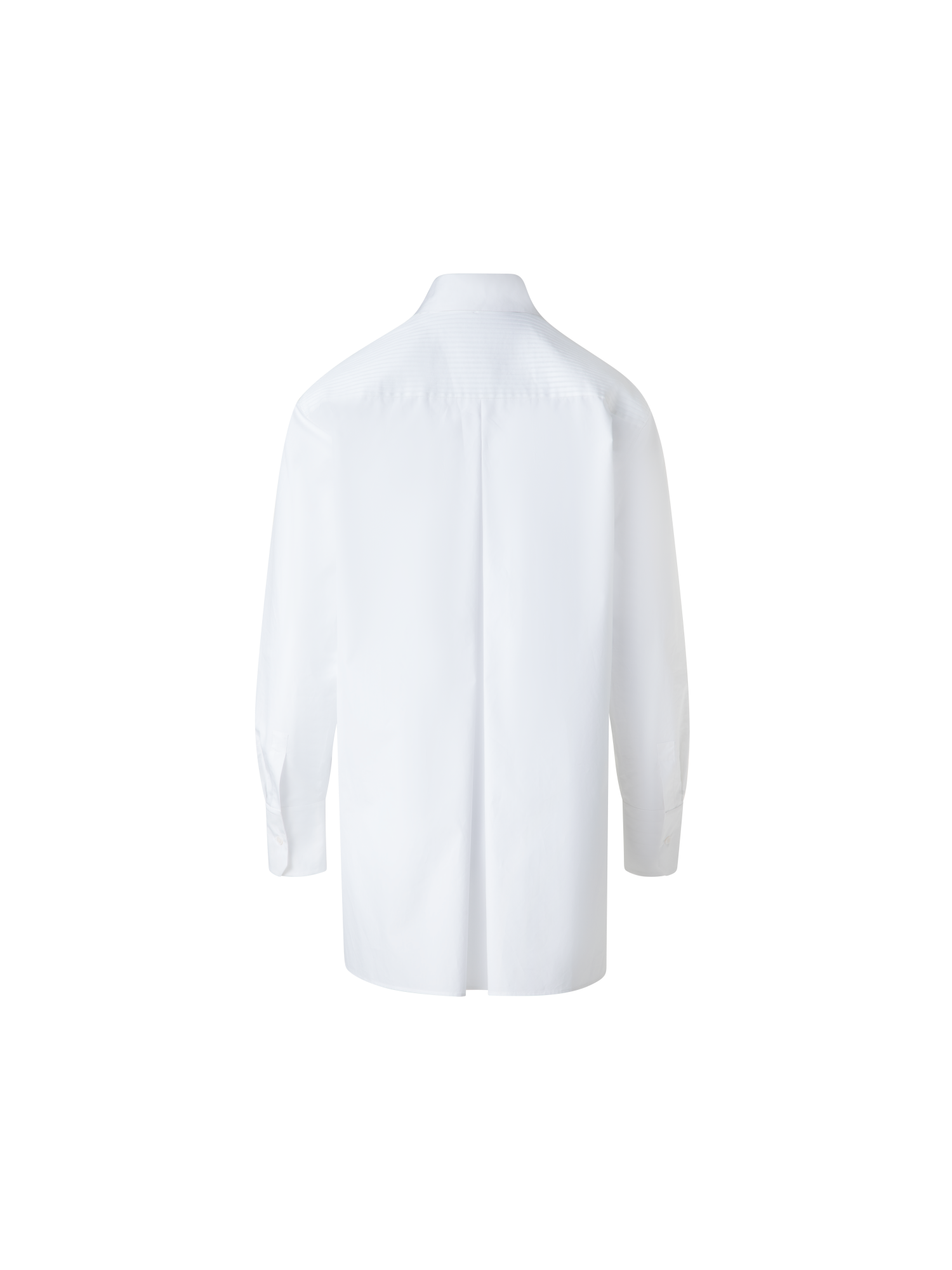 Designer Oversize Baumwoll-Hemd - Weiss