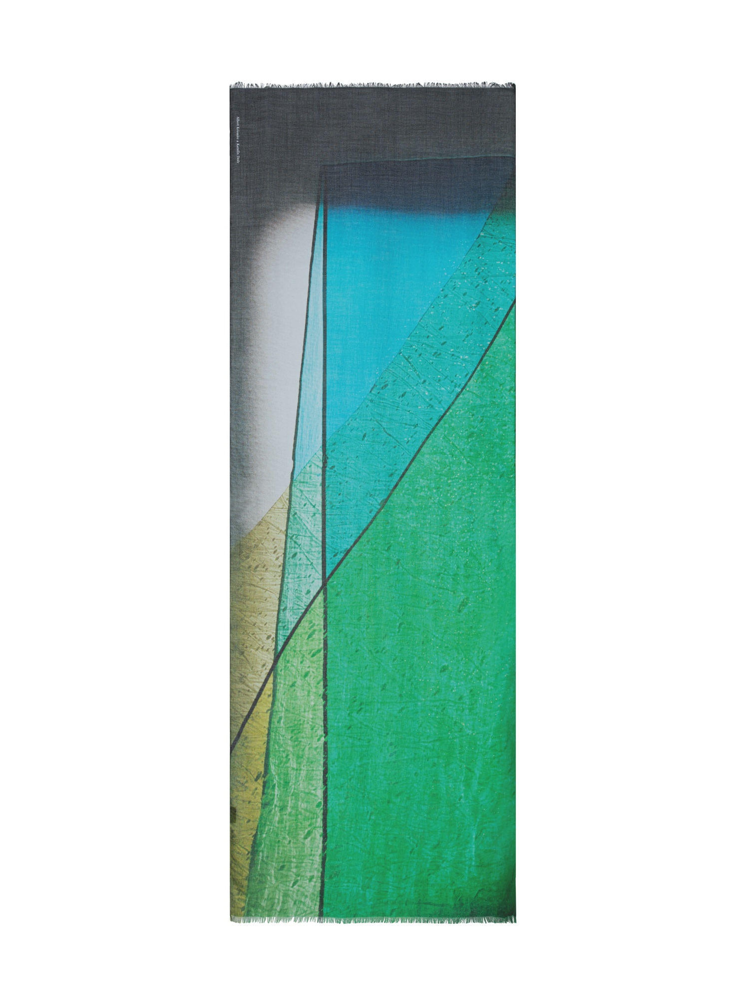 Designer Schal mit Mimosa Liquid Light Druck - Bunt