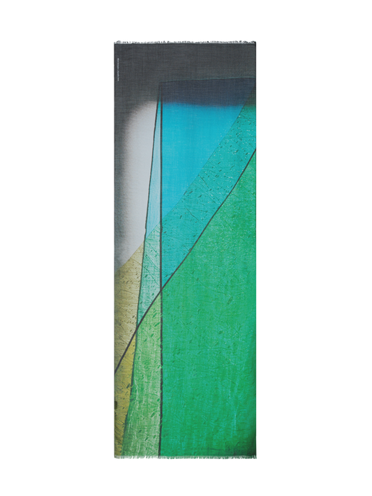 Designer Schal mit Mimosa Liquid Light Druck - Bunt