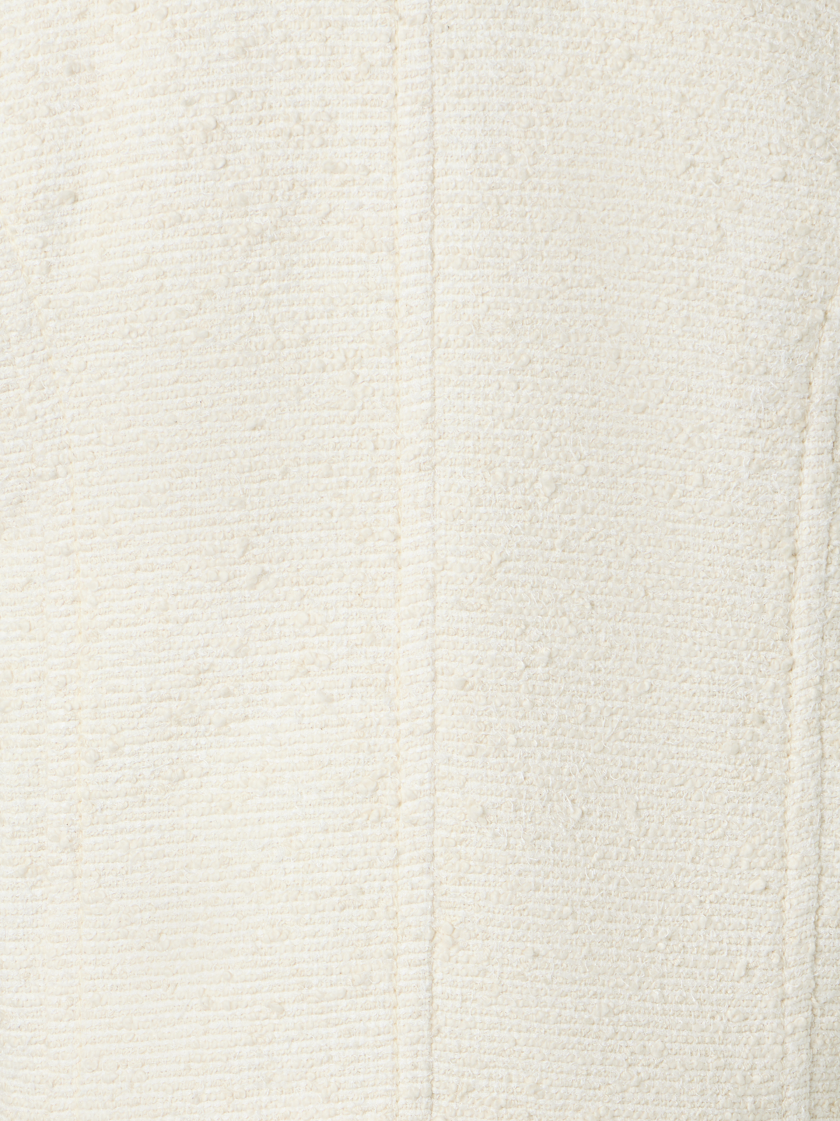 Designer Kastige Sommer-Jacke aus Bouclé-Baumwolle - Ecru